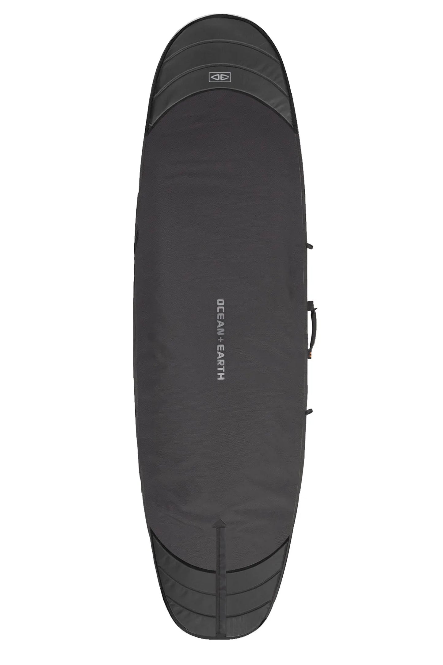 Hypa Longboard Travel Cover full back view in black