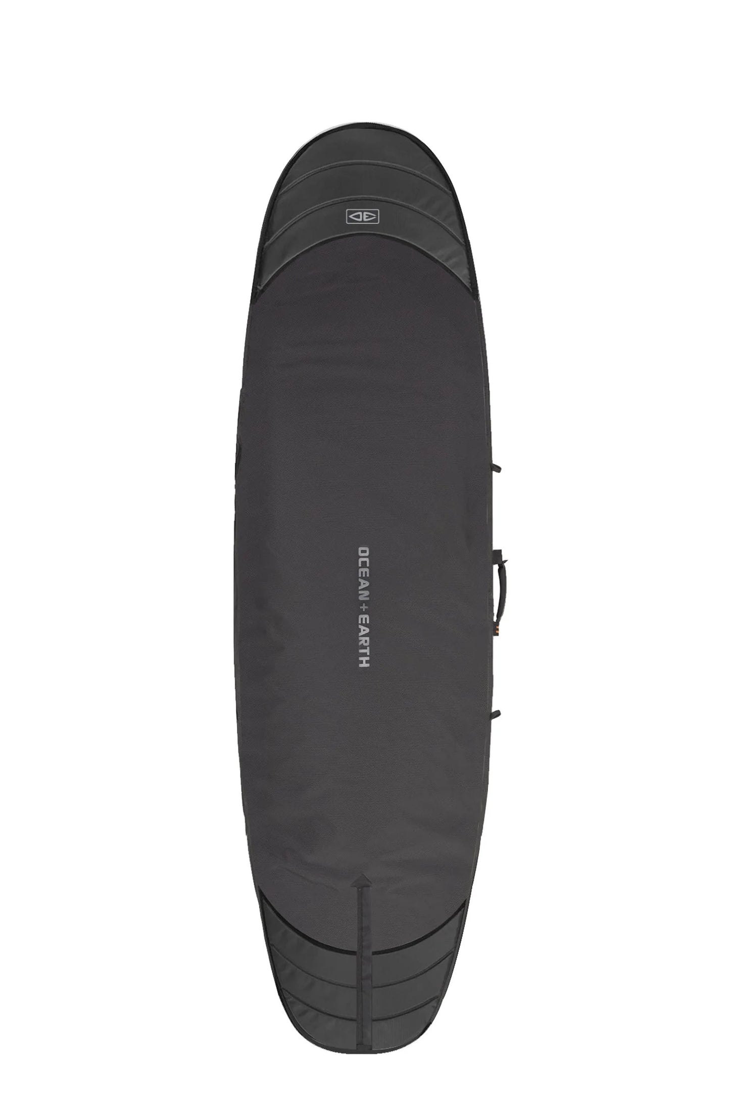 Hypa Longboard Travel Cover full back view in black