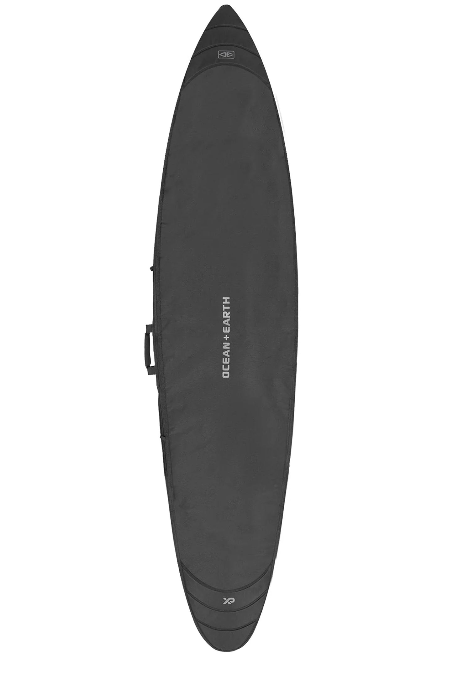 Black top panel with Ocean & Earth logo on the HYPA Big Wave Day Bag