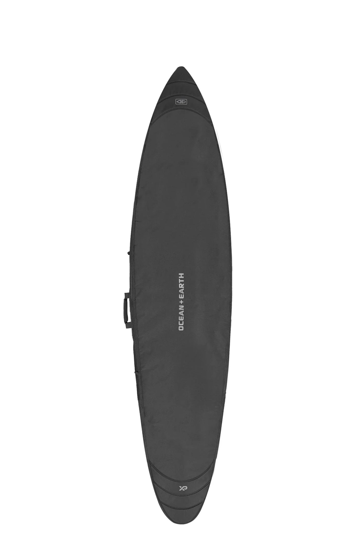 Black top panel with Ocean & Earth logo on the HYPA Big Wave Day Bag