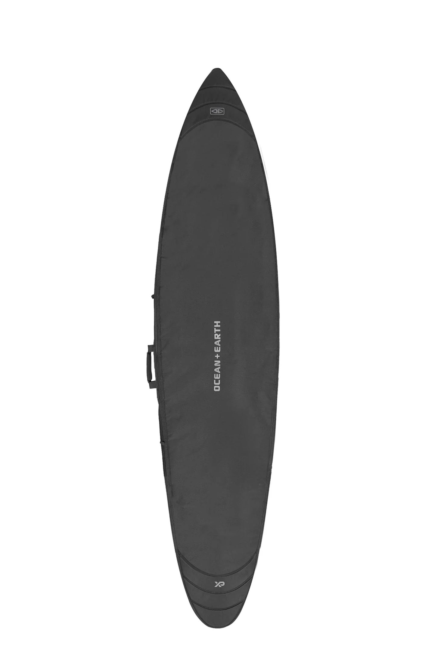 Black top panel with Ocean & Earth logo on the HYPA Big Wave Day Bag