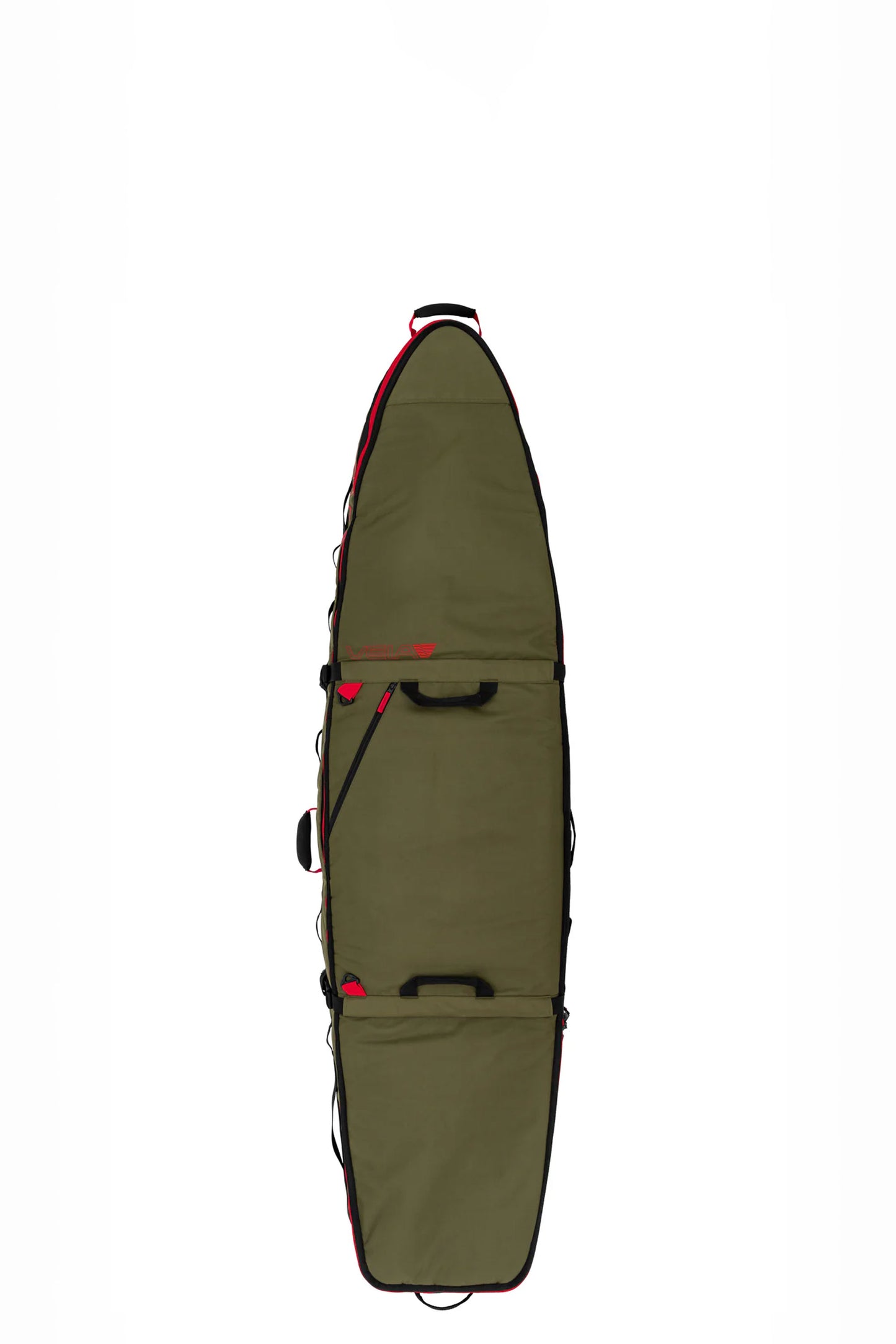 Pukas Surf Shop Boardbag Veia Supplies JJF Wheeled 4 Board Travel Bag 7'0 Squadron