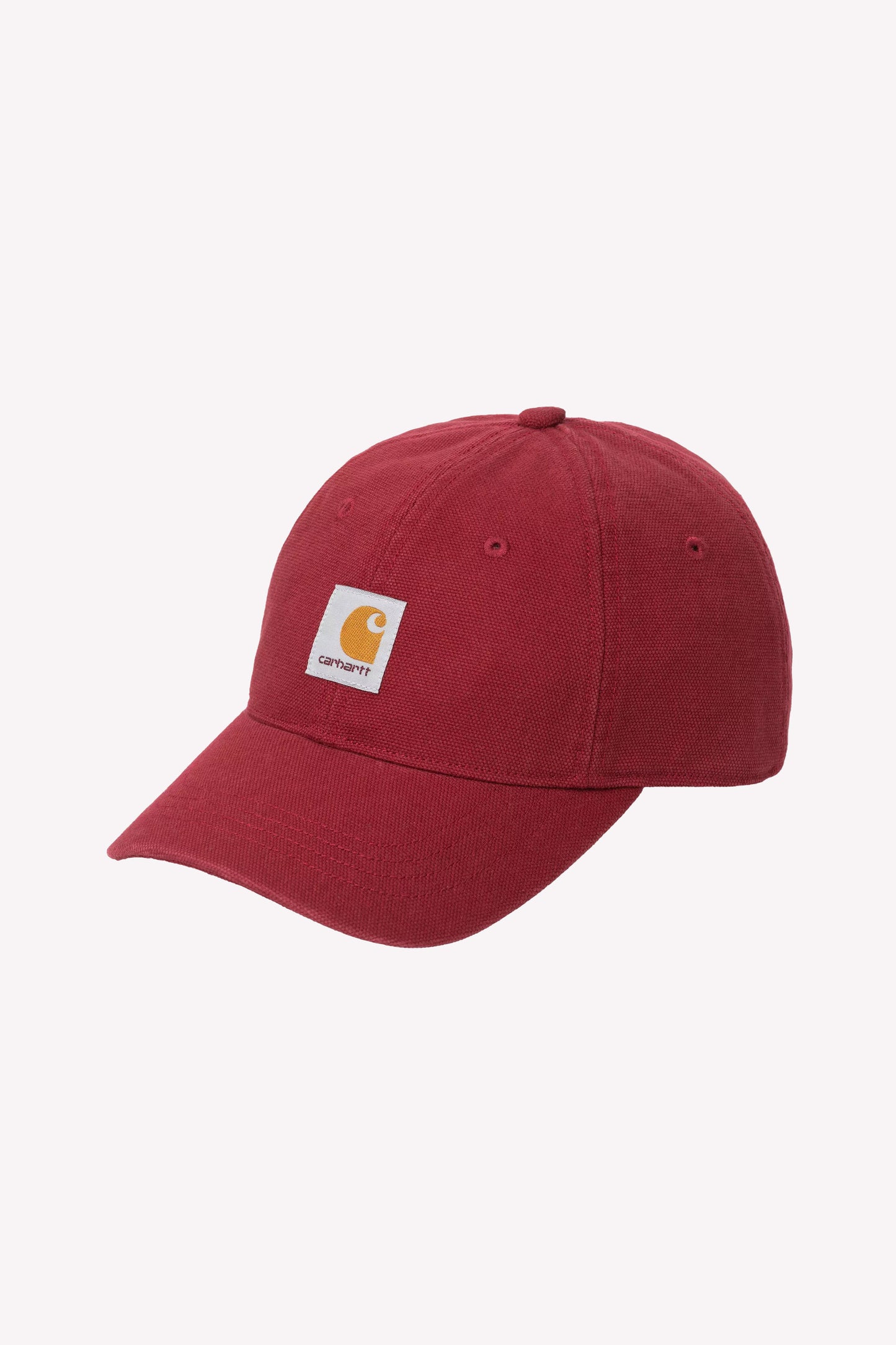 Pukas Surf Shop Carhartt WIP scarlet stone-washed canvas cap adjustable strap six-panel relaxed style