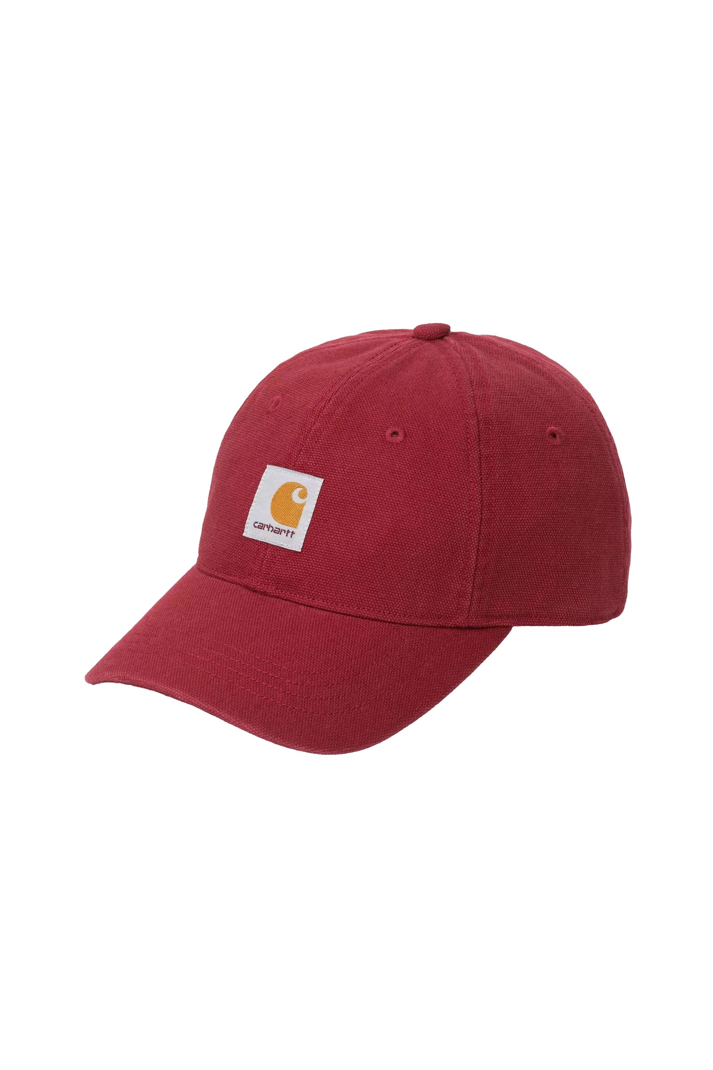 Pukas Surf Shop Carhartt WIP scarlet stone-washed canvas cap adjustable strap six-panel relaxed style