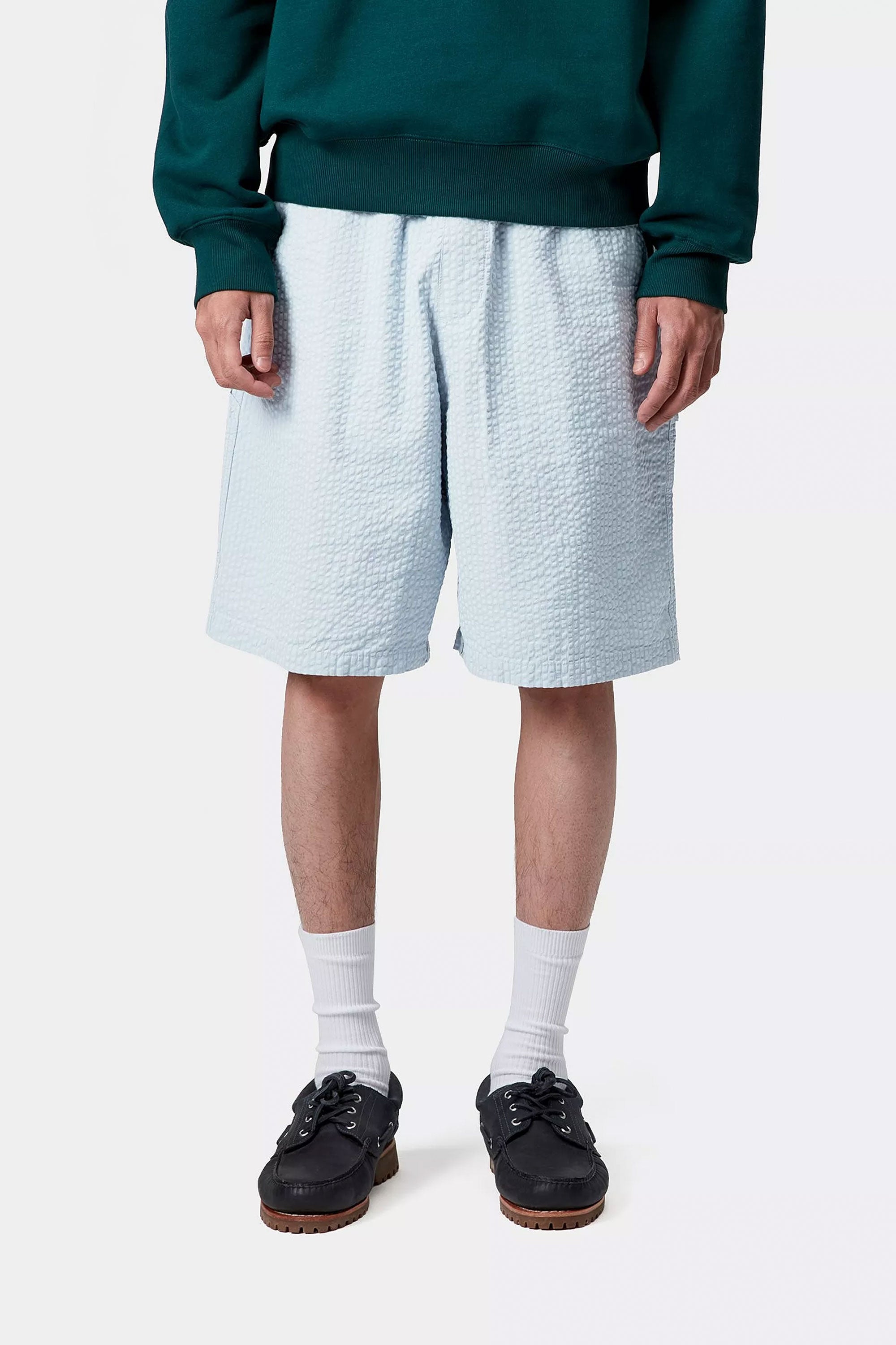 CARHARTT WIP - TOLAND SHORT - BLUE FOG | Shop at PUKAS SURF SHOP