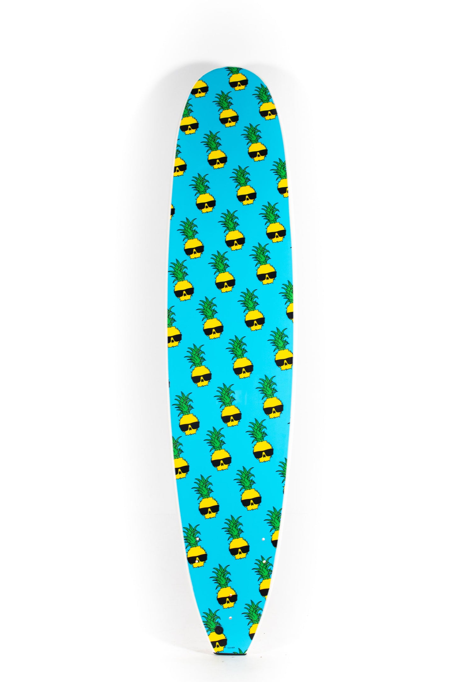 White and Blue Catch Surf Surfboard with Pineapple print size 9'0" at Pukas Surf Shop