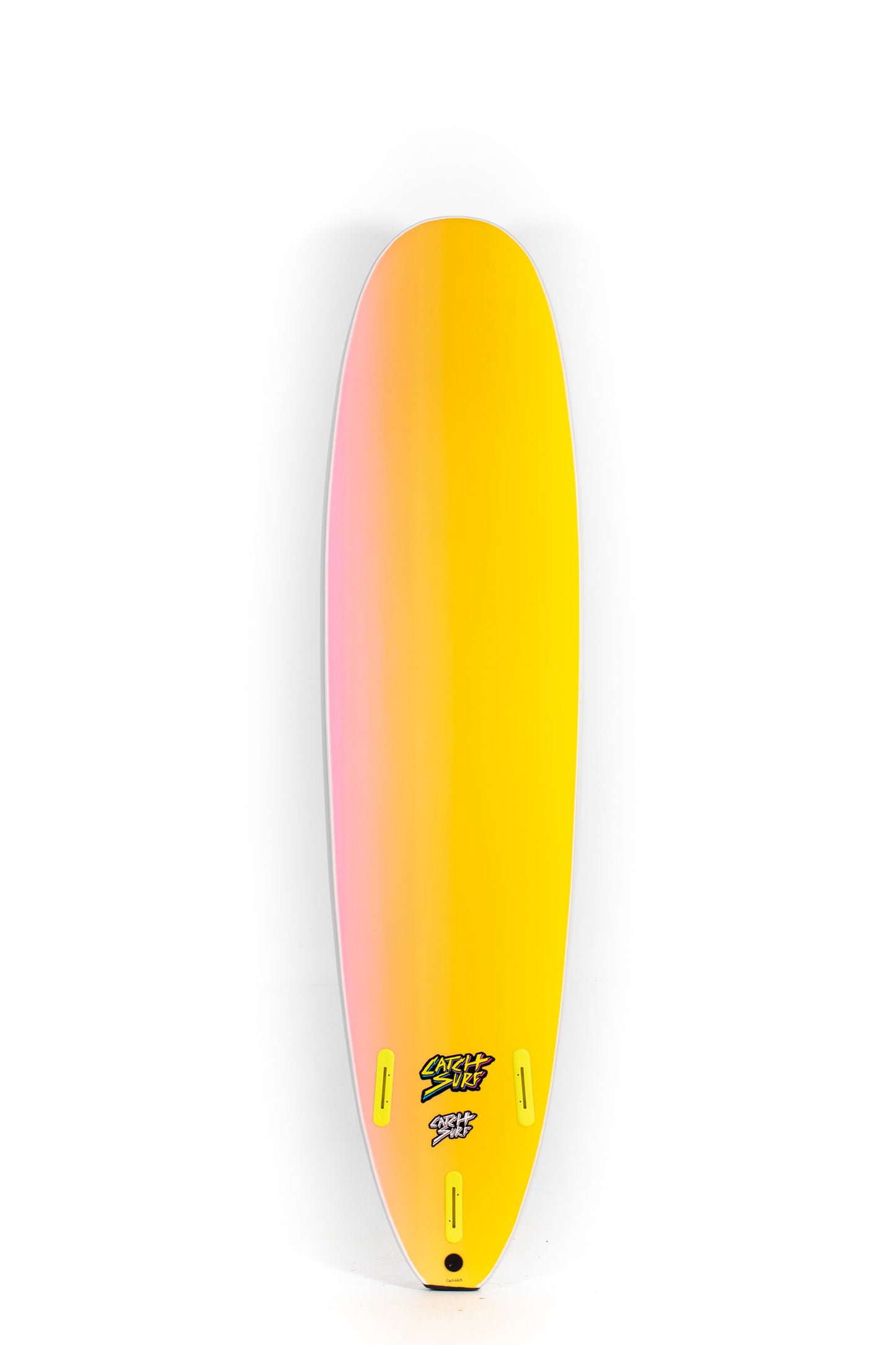 Yellow and Pink Catch Surf Surfboard Odysea Log size 7'6" at Pukas Surf Shop