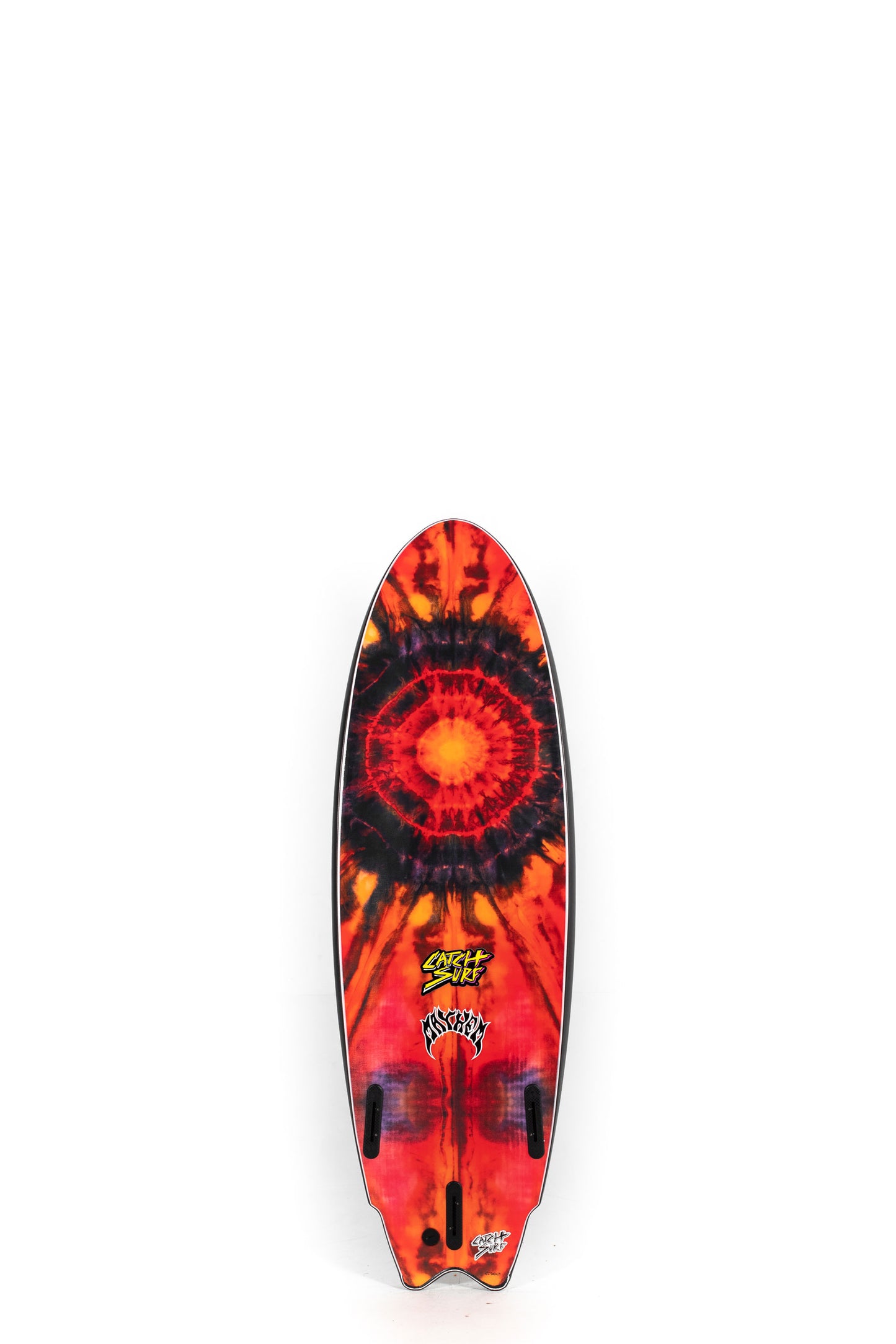Orange and black tie-dye Catch Surf surfboard RNF 96 size 5'5" at Pukas Surf Shop