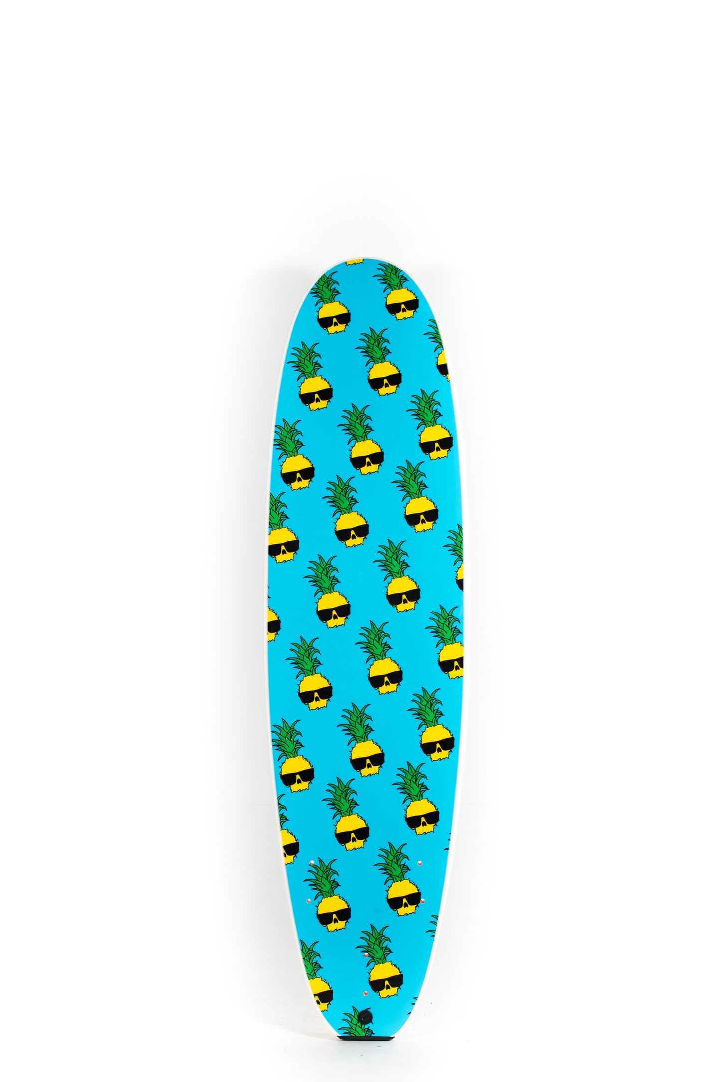 Blue and White Catch surf Surfboard with pineapple print size 7'0" at Pukas Surf Shop