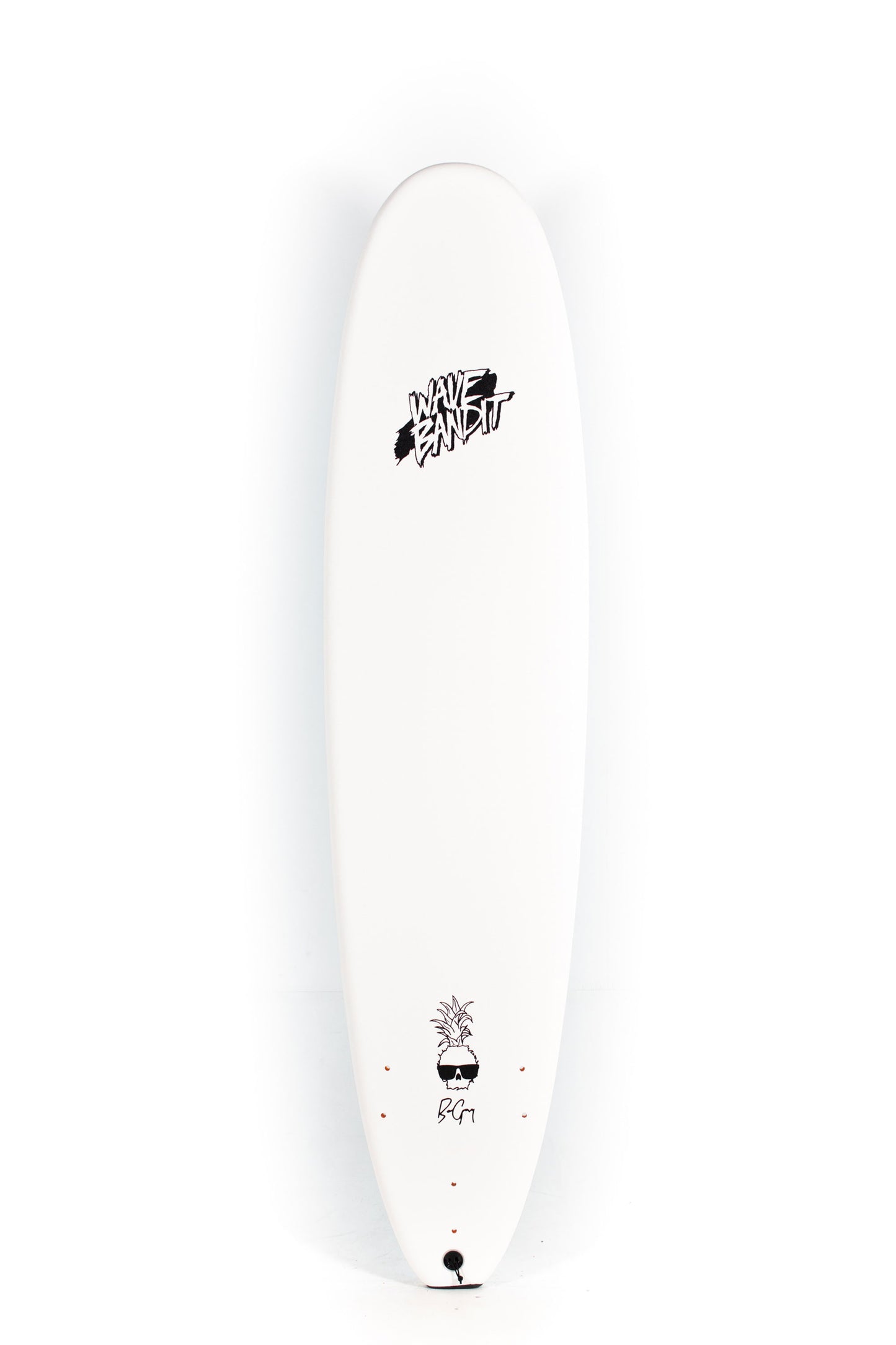 Blue and white Catch Surf Surfboard with Pineapple print size 8'0" at Pukas Surf Shop - 2