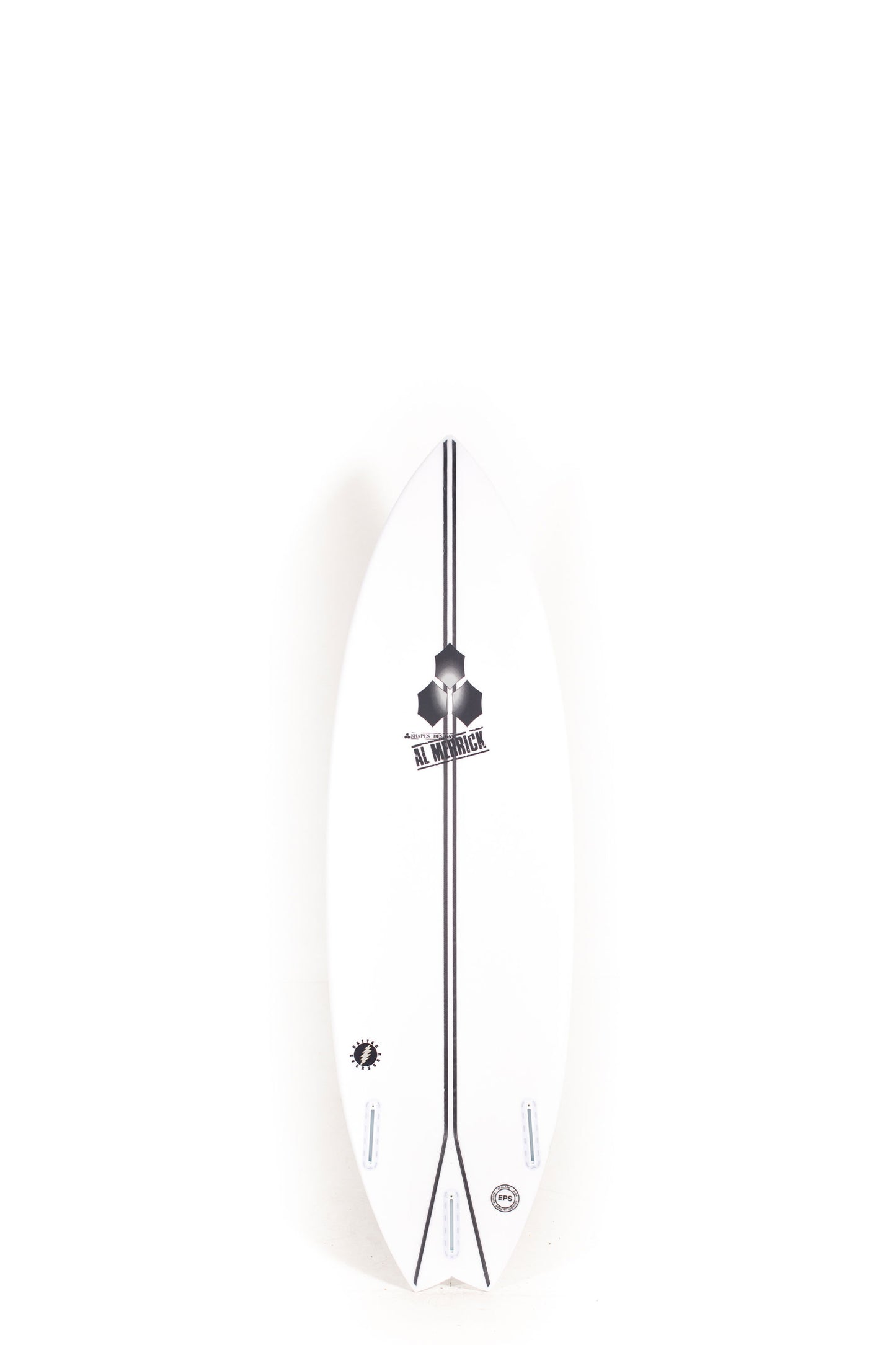 White Channel Islands Surfboard Better Everyday size 5'10" on a white background by Pukas Surf Shop - 2