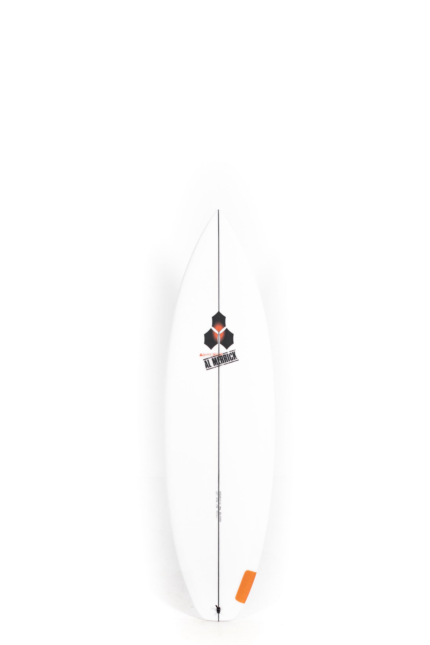 White Channel Islands Surfboard size 6'0" on a white background by Pukas Surf Shop
