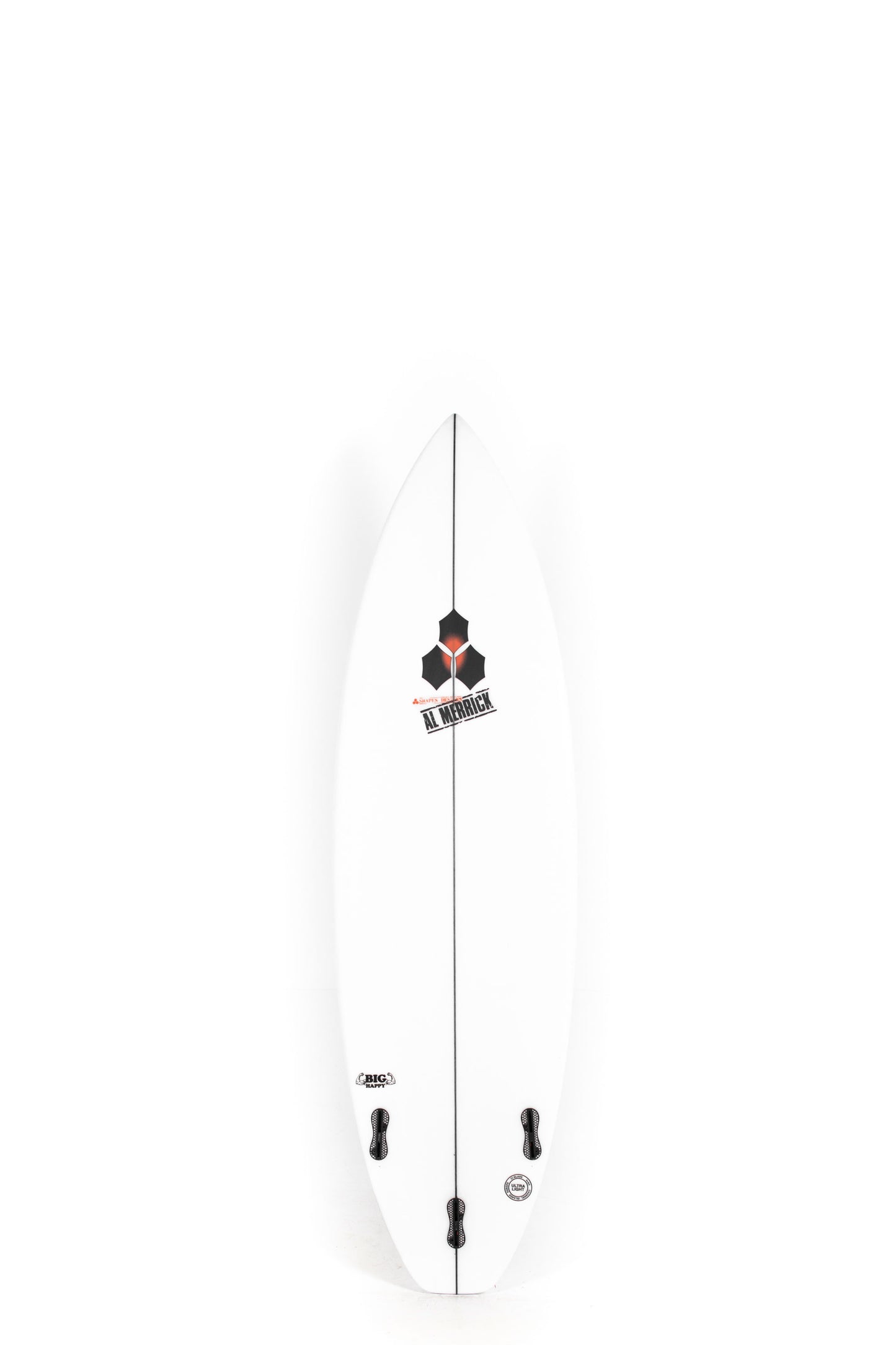 White Channel Islands Surfboard size 6'2" on a white background by Pukas Surf Shop - 2