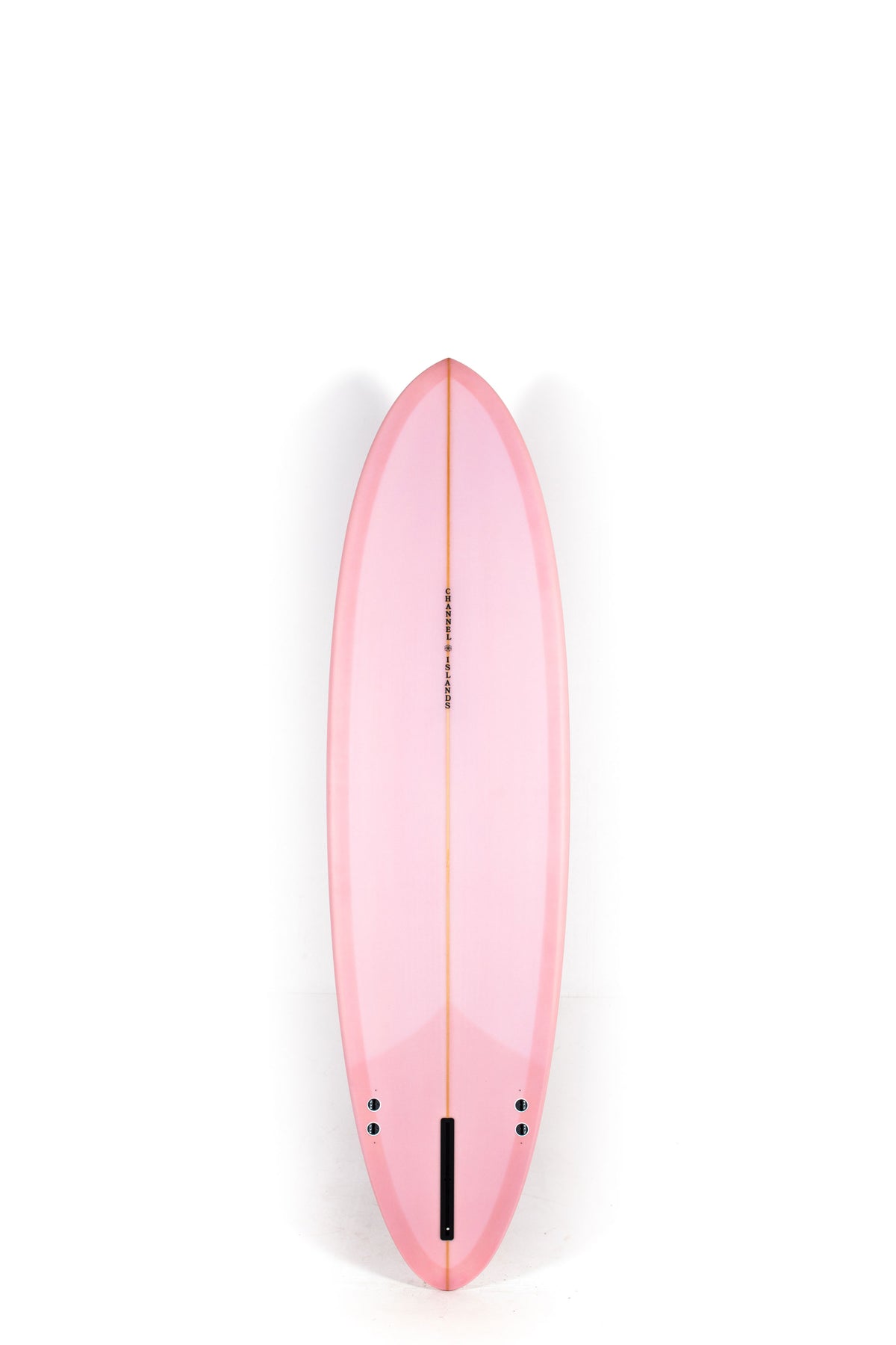 Pink Channel Islands Surfboard CI MID size 6'10" on a white background by Pukas surf shop - 2