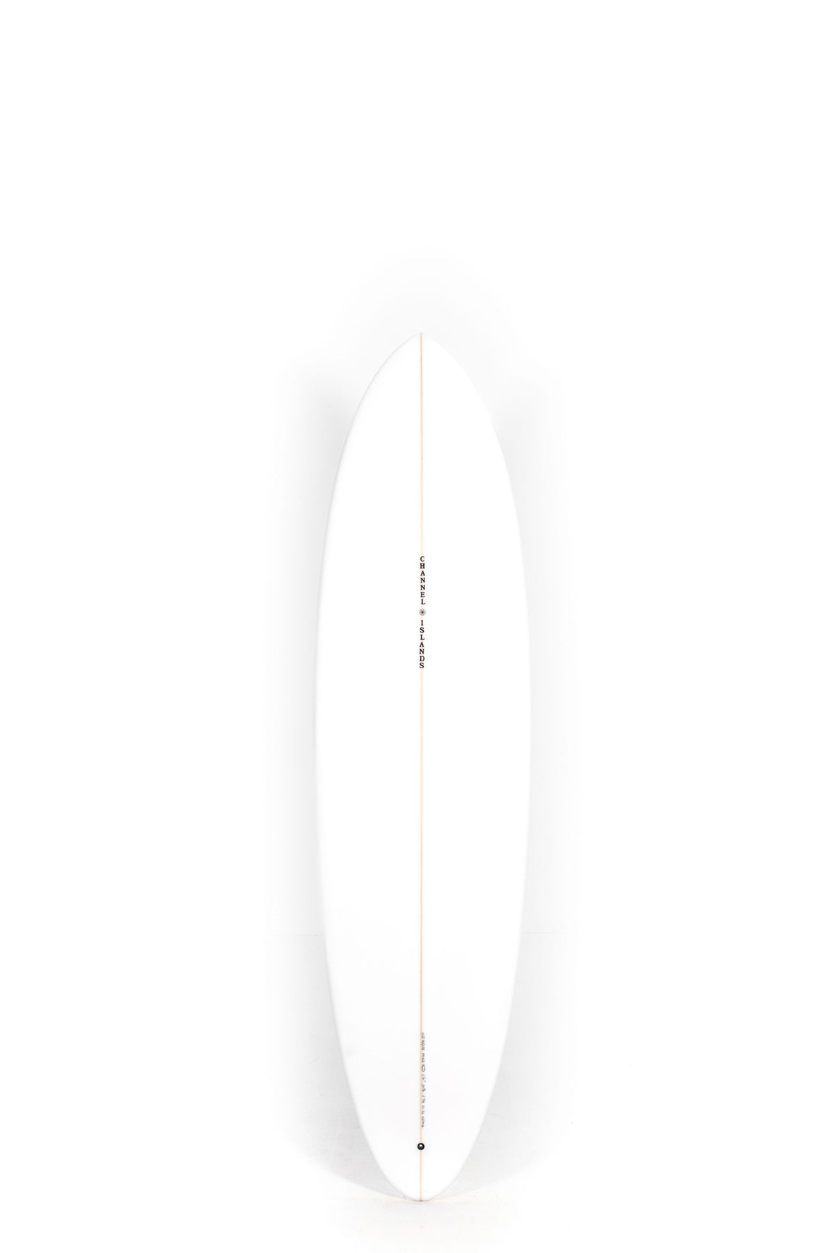 White Channel Islands Surfboard CI MID size 6'10" on a white background by Pukas Surf Shop