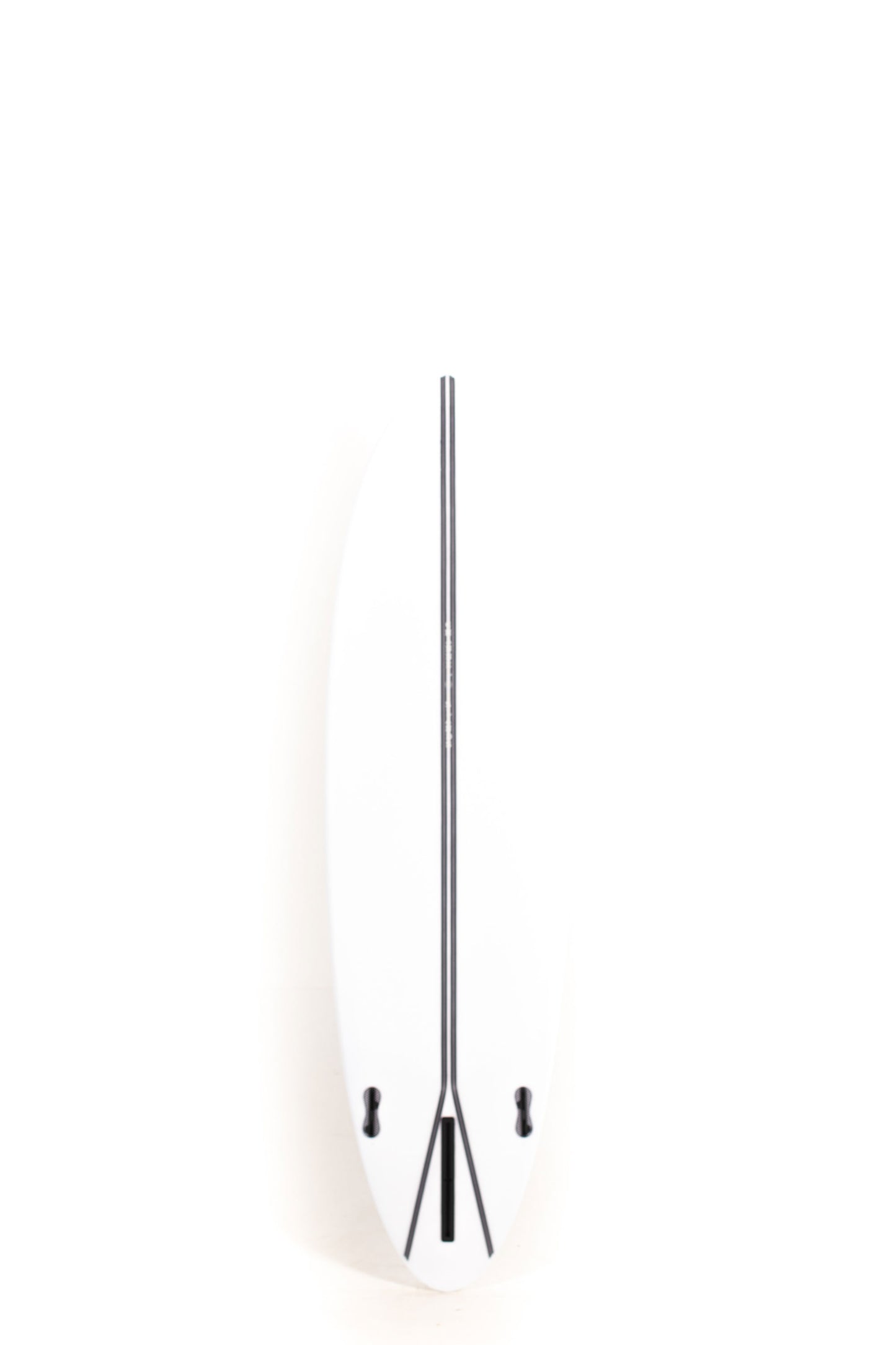 White Channel Islands CI MID Surfboard with black carbon strip in the middle size 6'6" at Pukas Surf Shop - 2