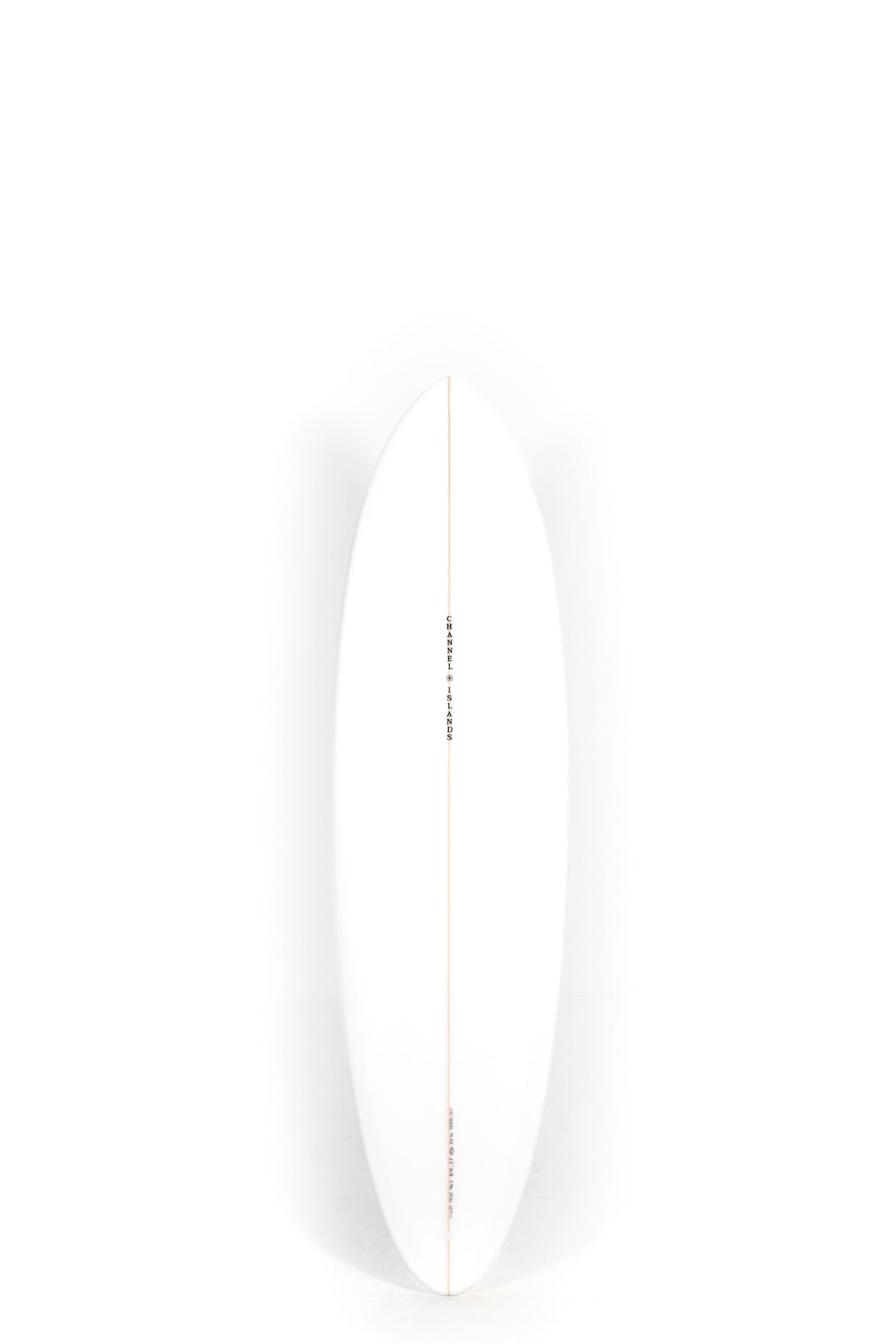 White Channel Islands Surfboard CI MID size 6'6" on a white background by Pukas Surf Shop