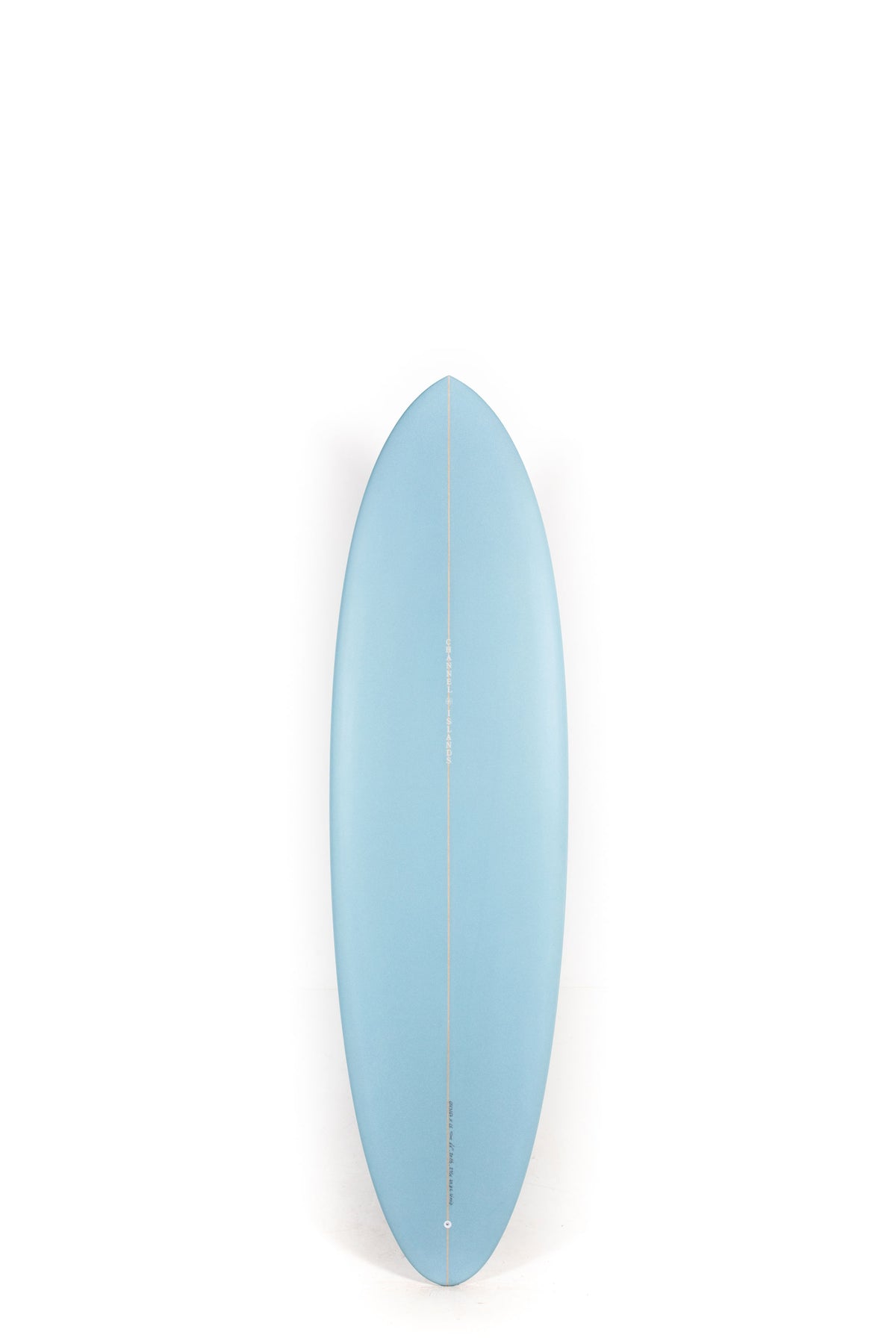 Blue Channel Islands Surfboard CI MID size 6'6" on a white background by Pukas surf shop