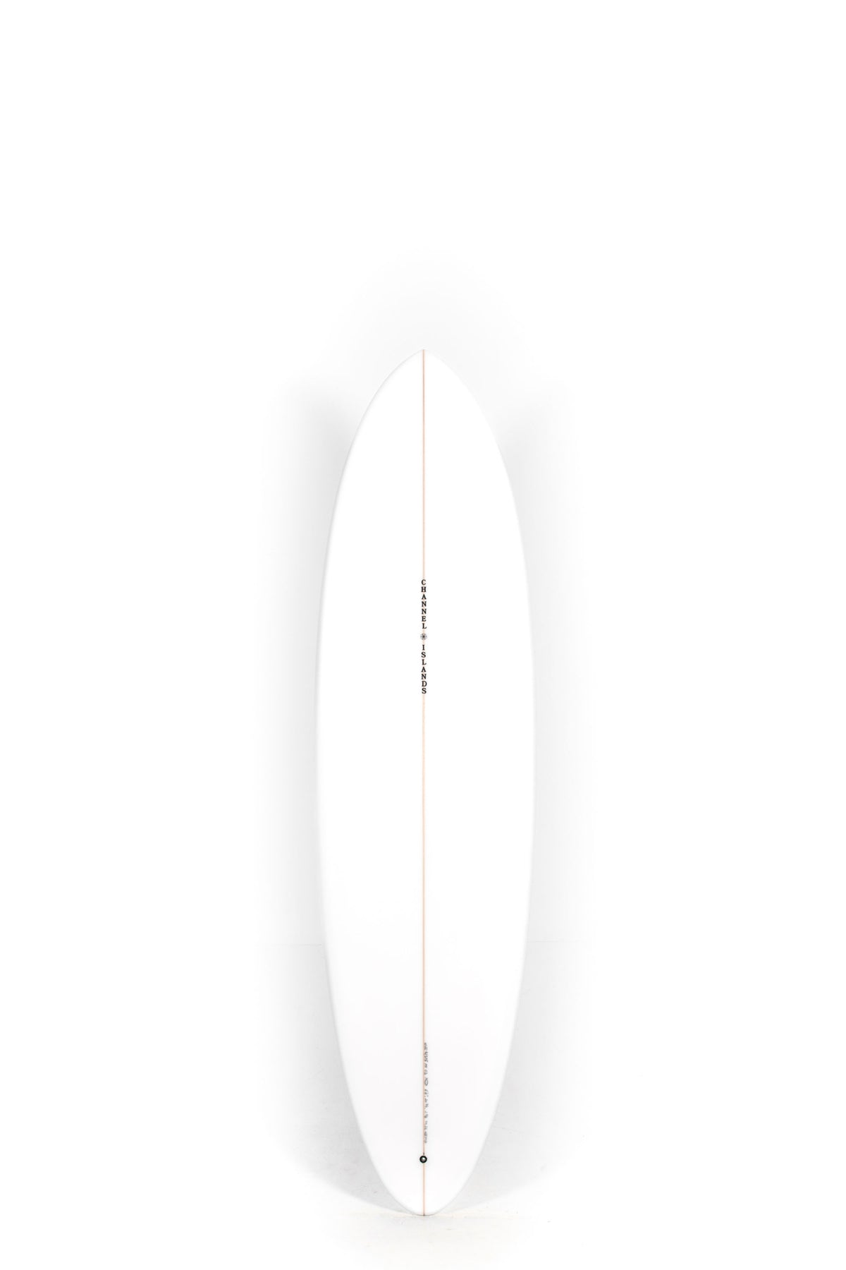 White Channel Islands Surfboard CI MID size 6'8" on a white background by Pukas Surf shop