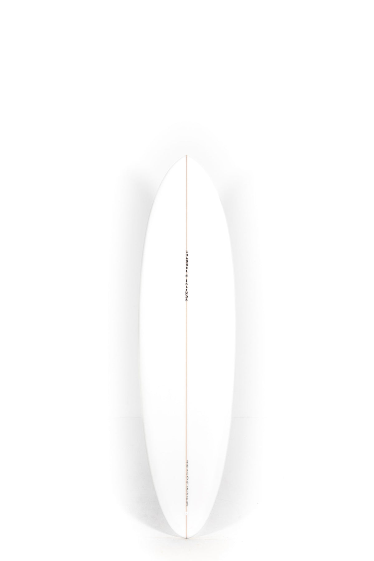 White Channel Islands surfboard CI MID size 6'8" on a white background by Pukas Surf shop