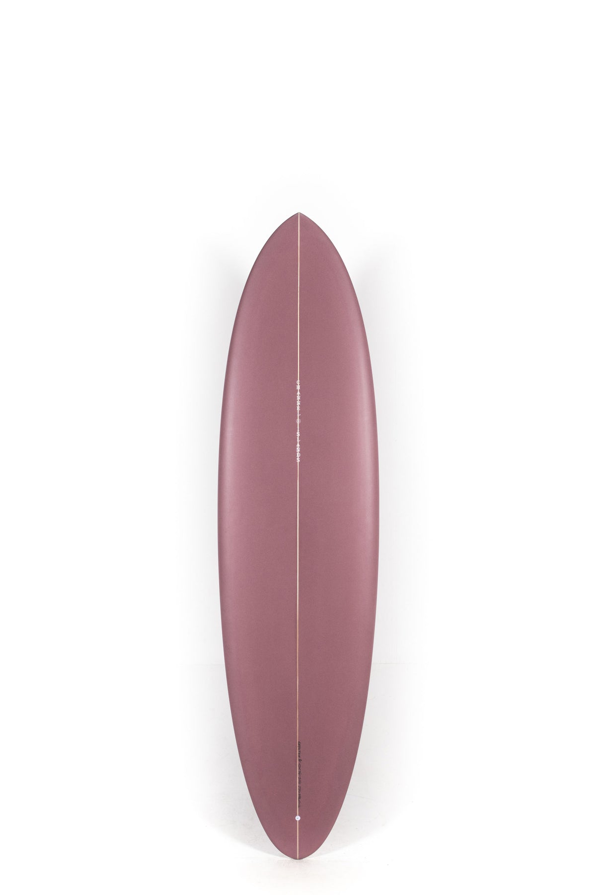 Purple Channel Islands Surfboard CI MID size 7'0" on a white background by Pukas Surf Shop