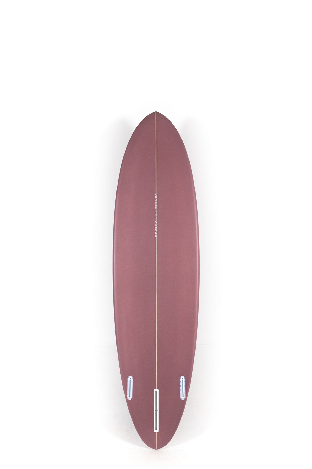 Purple Channel Islands Surfboard CI MID size 7'0" on a white background by Pukas Surf Shop - 2