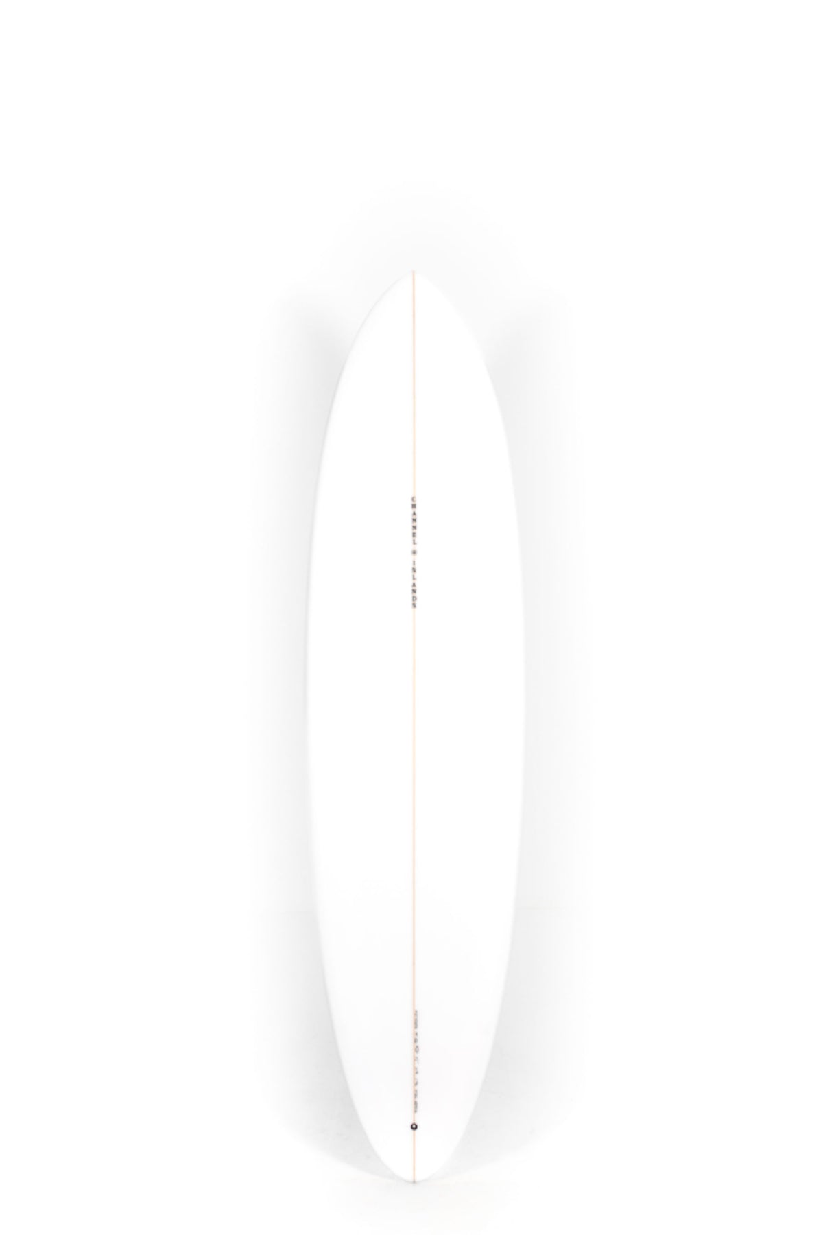 White Channel Islands Surfboard CI MID size 7'2" on a white background by Pukas Surf Shop