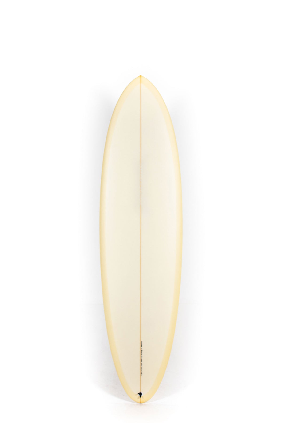Yellow Channel Islands CI MID TWIN size 6'11" on a white background by Pukas surf shop