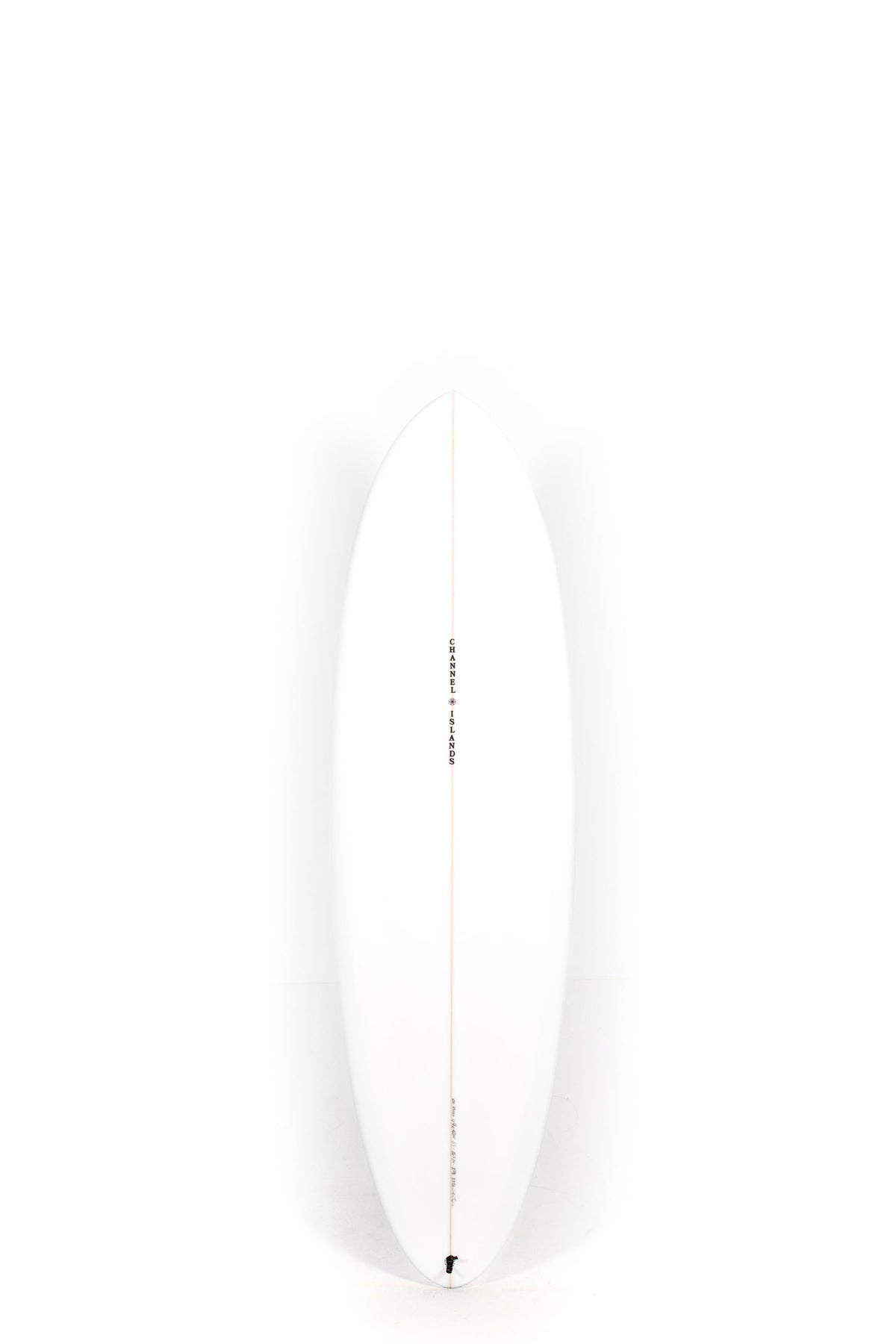 White Channel Islands surfboards Ci Mid Twin size 6'3" on a white background by Pukas Surf Shop
