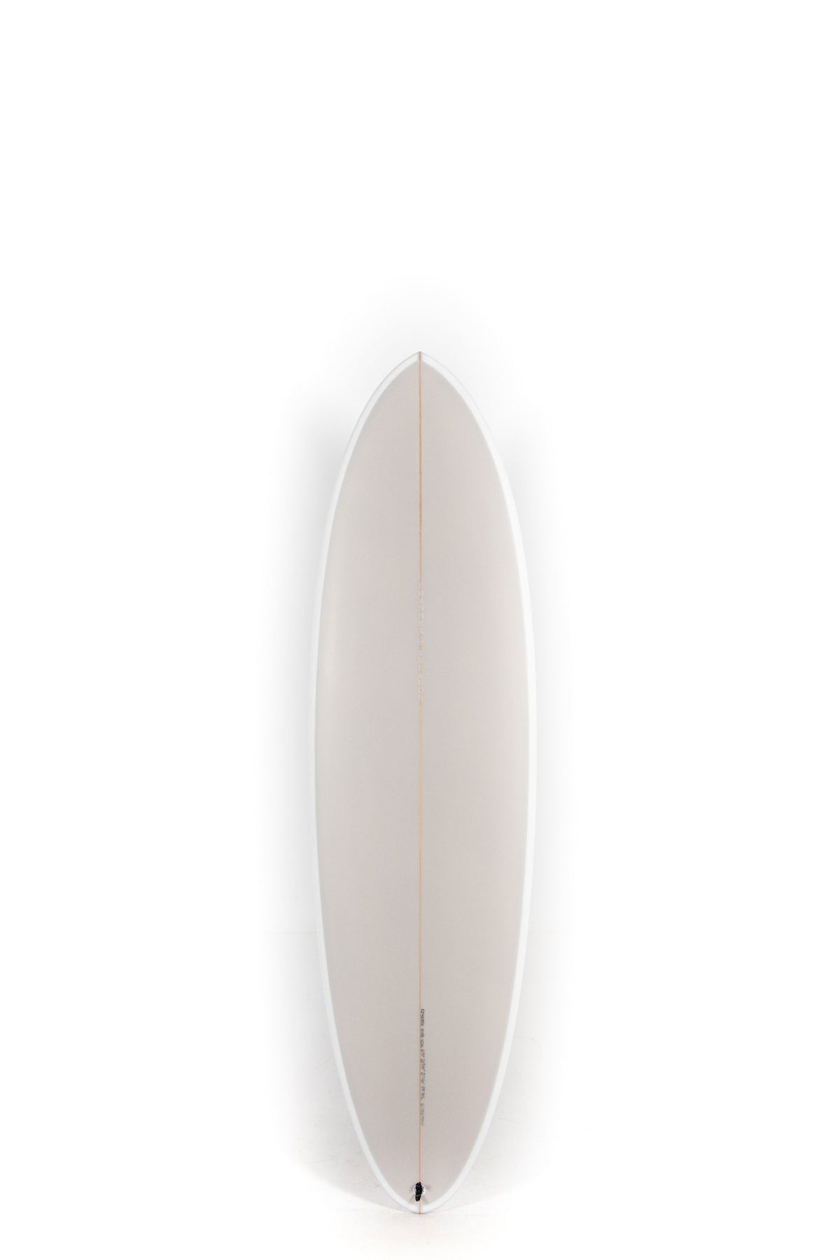 Beige Channel Islands Surfboard Ci Mid Twin size 6'5" on a white background by Pukas Surf Shop