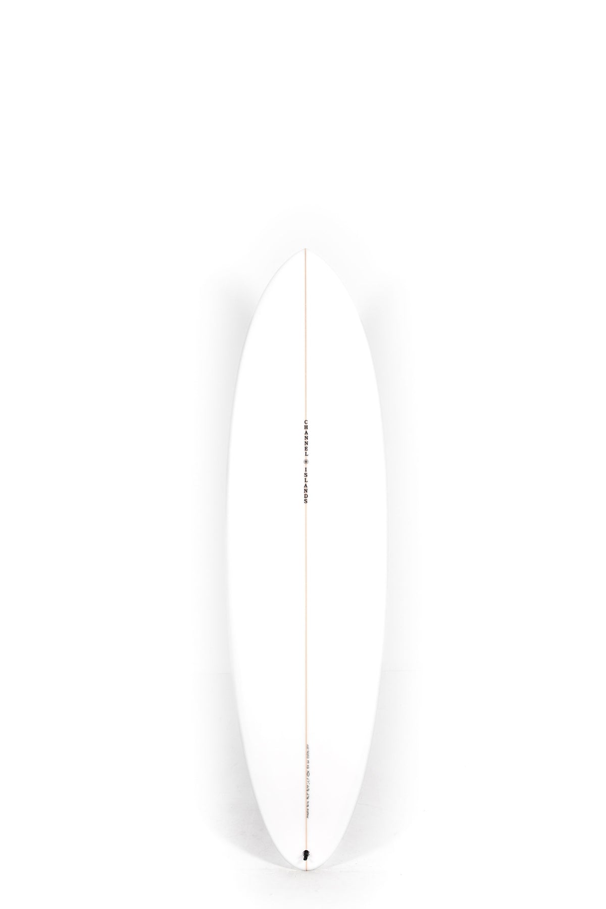 White Channel Islands Surfboard CI MID TWIN size 6'7" on a white background by Pukas Surf Shop