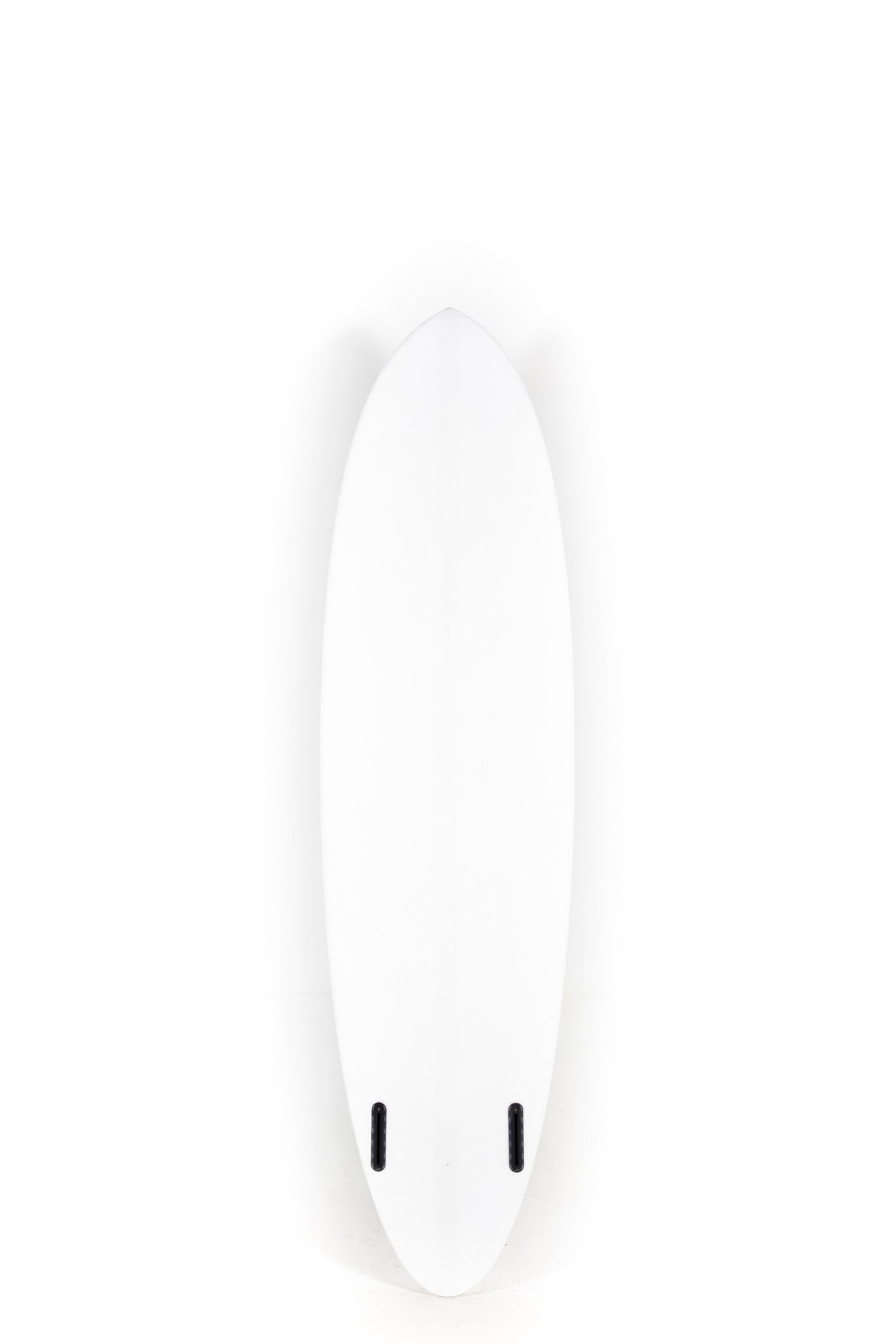 White Channel Islands Surfboard CI MID TWIN size 7'1" on a white background by Pukas Surf Shop - 2