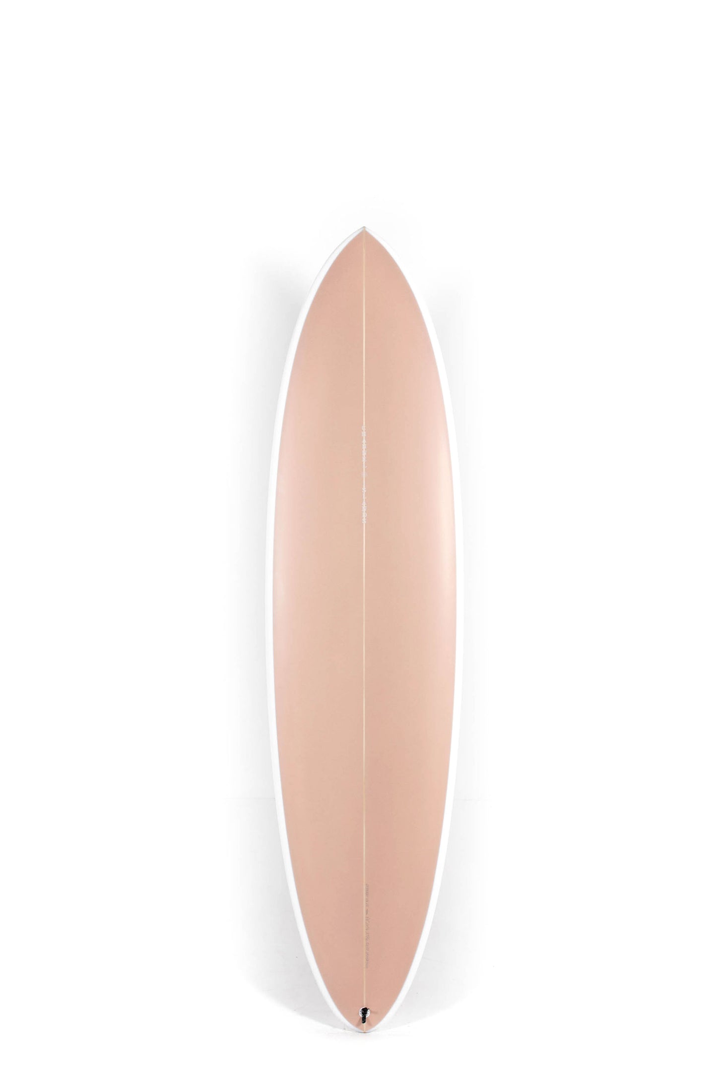 Salmon colored Channel Islands Surfboard ci Mid Twin size 7'3" at Pukas Surf Shop