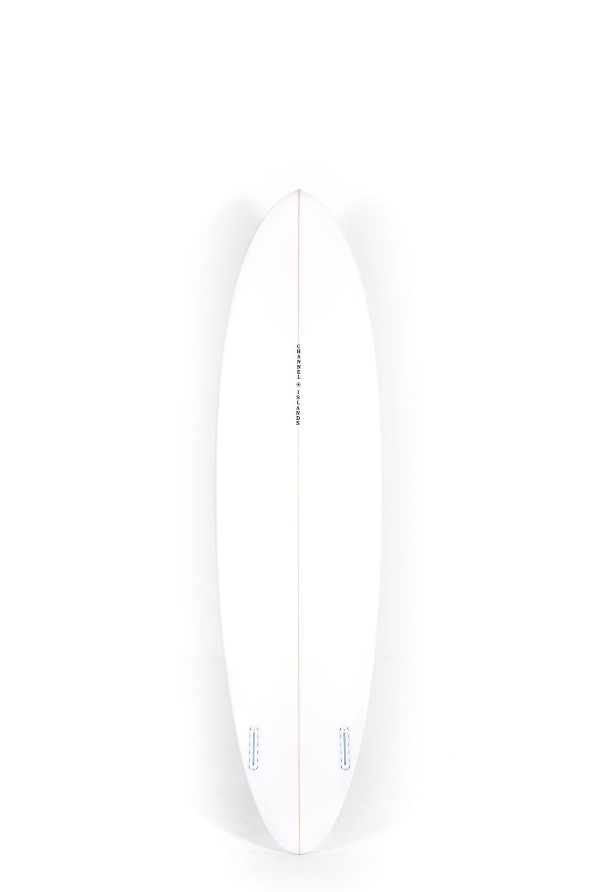 White Channel Islands Surfboards CI MID TWIN size 7'3" on a white background by Pukas Surf shop - 2