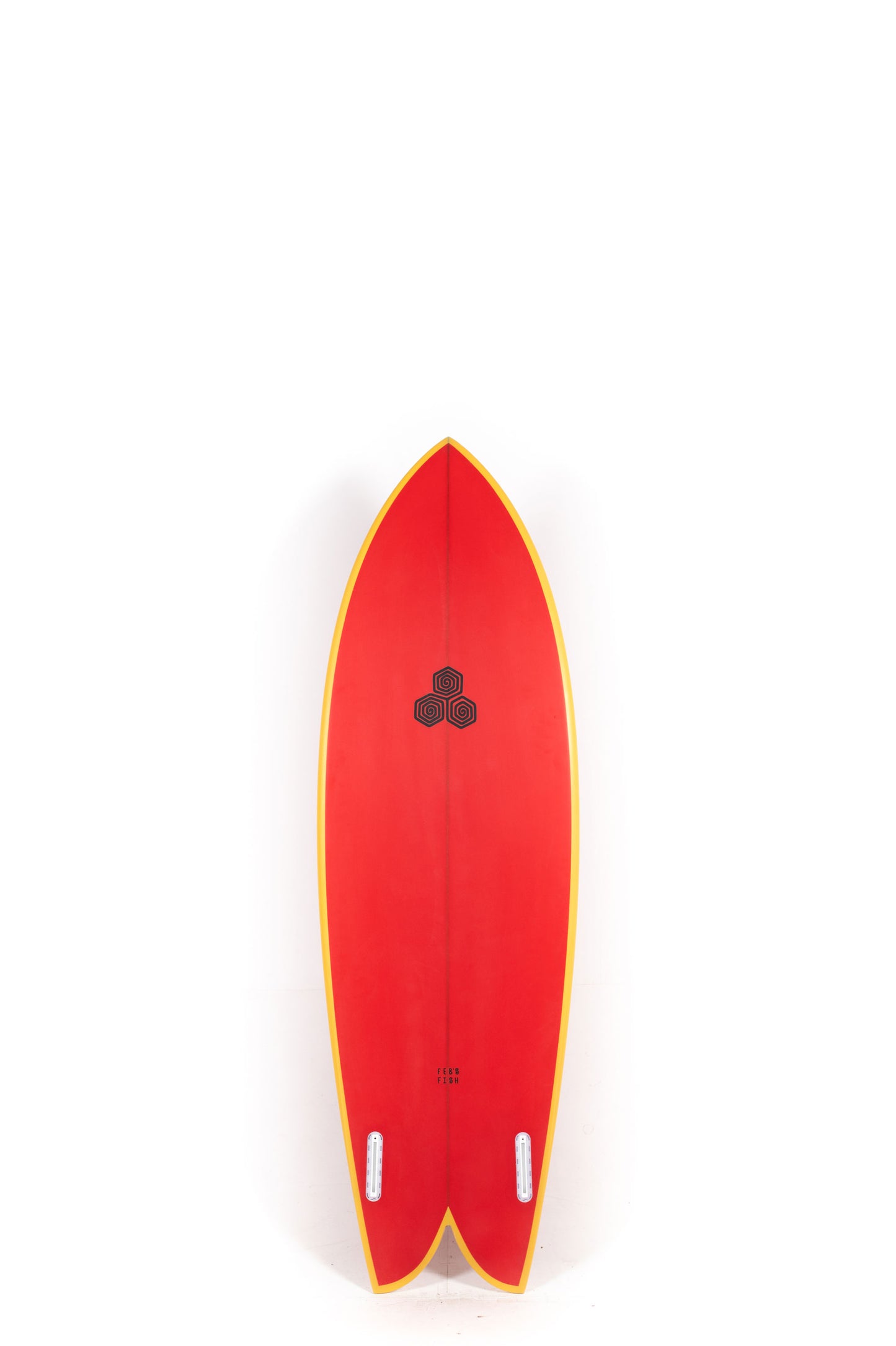 Red and yellow channel islands Feb's Fish size 5'11" at Pukas Surf Shop - 2