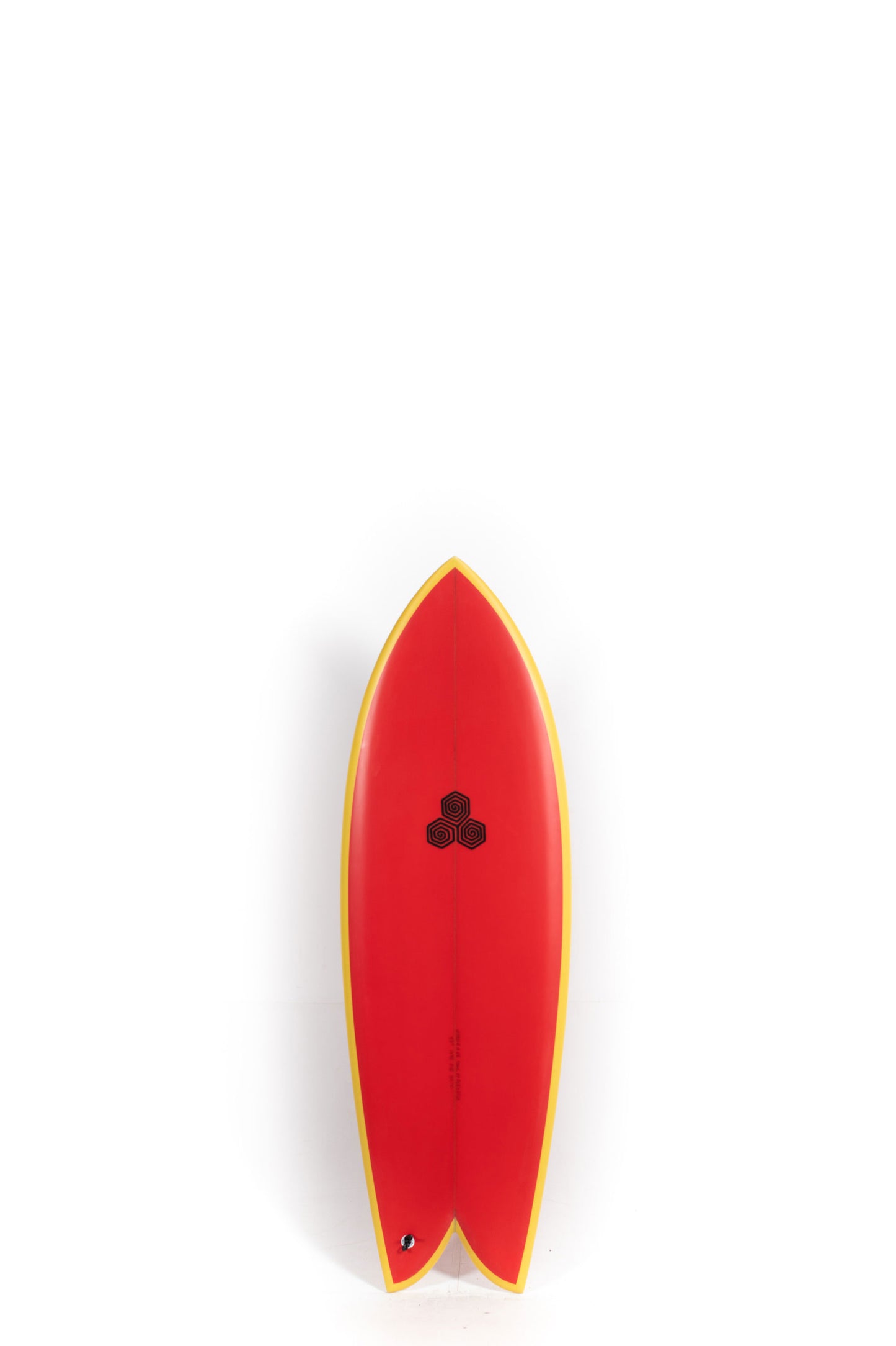 Red and Yellow Channel Islands Surfboard Feb's Fish size 5'3" at Pukas Surf Shop