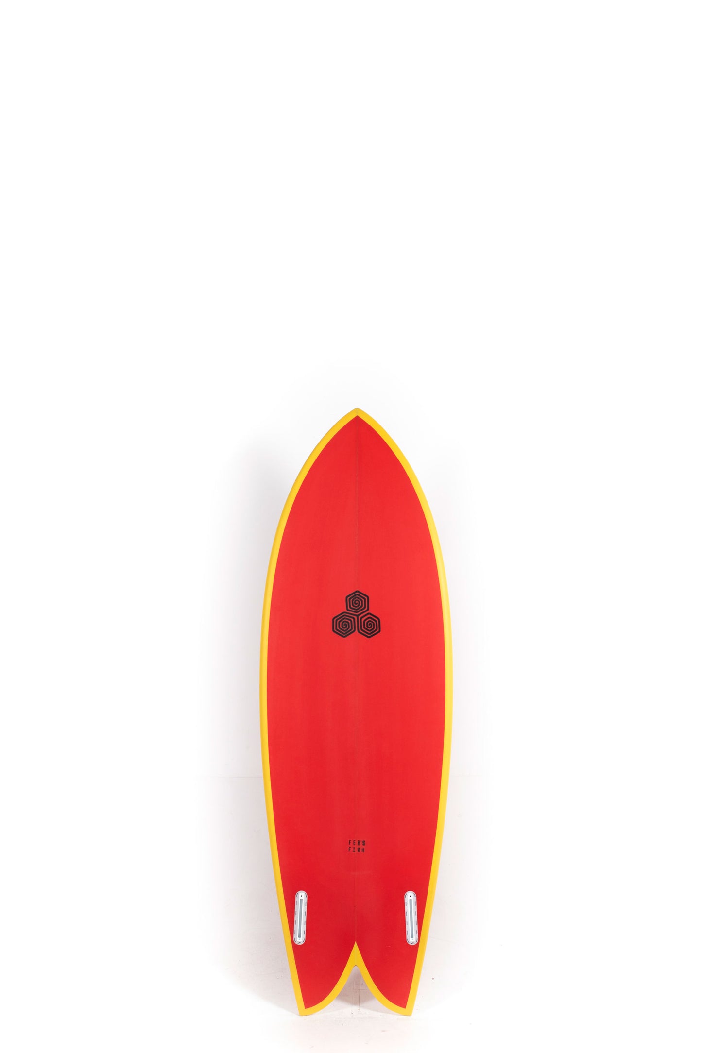 Red Channel Islands Surfboard Feb's Fish size 5'5" on a white background by Pukas Surf Shop - 2