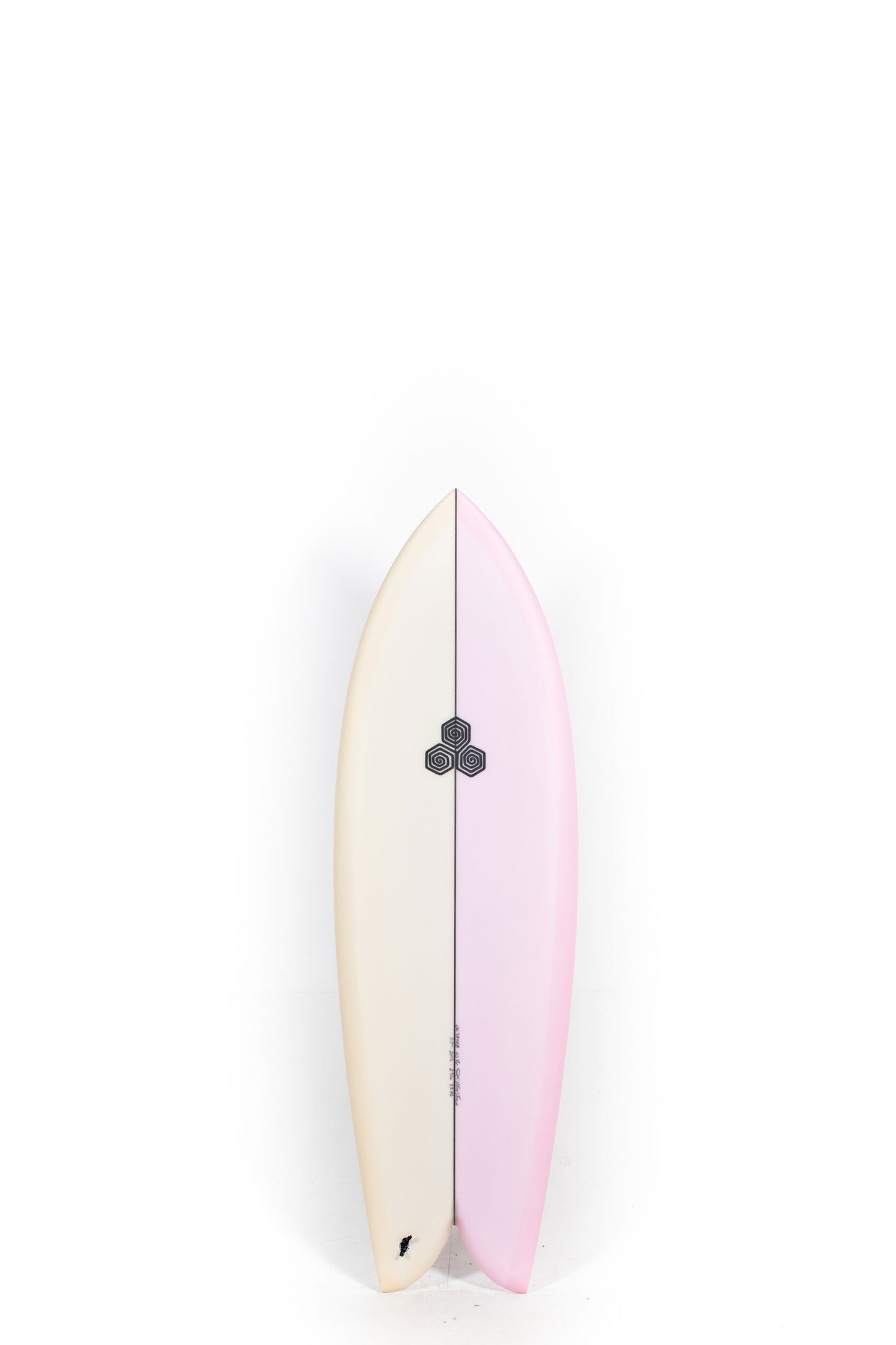 Beige and pink Channel Islands Feb's Fish Surfboards size 5'7" at Pukas Surf Shop