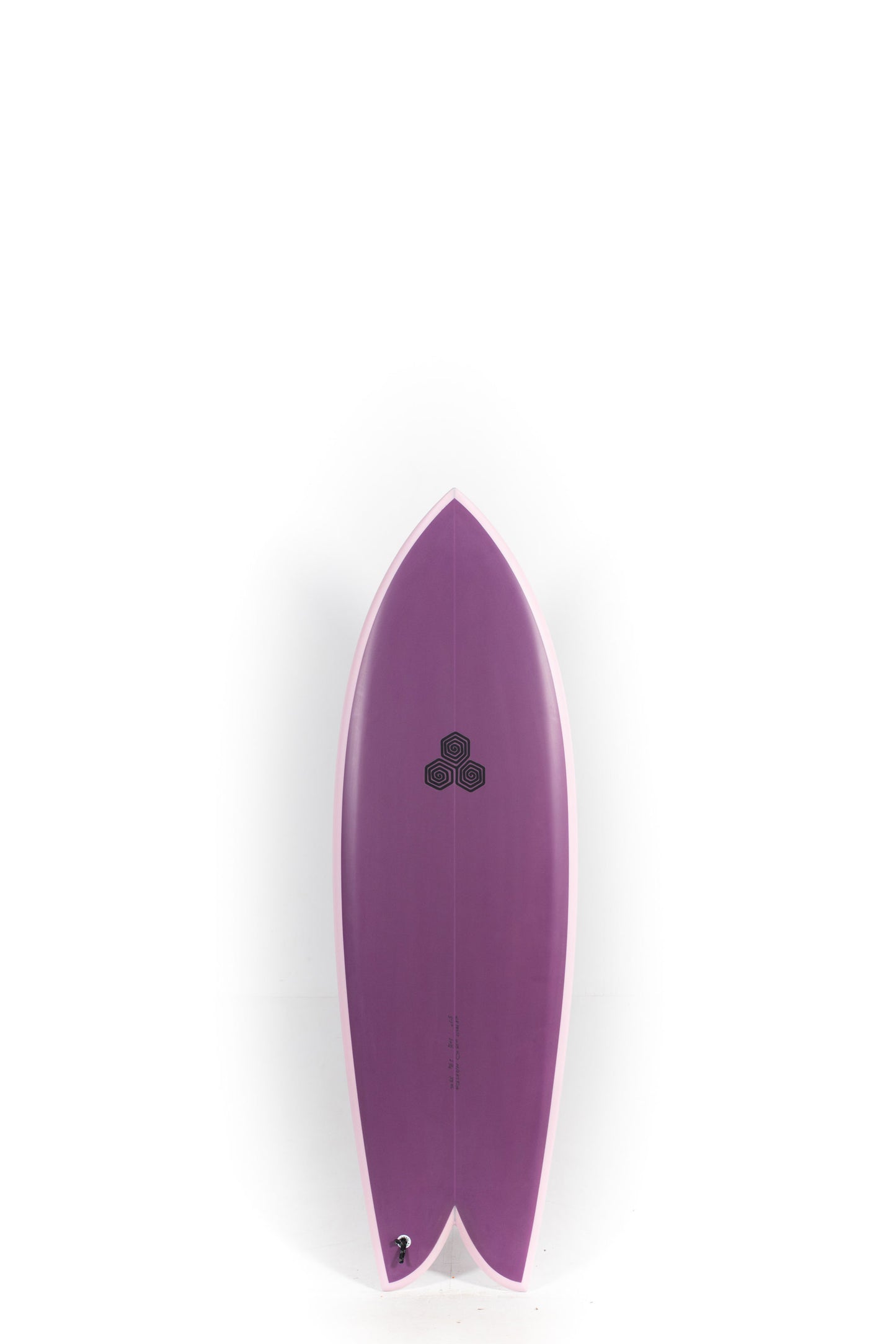 Purple and pink Channel Islands Surfboard Feb's Fish size 5'7" at Pukas Surf Shop