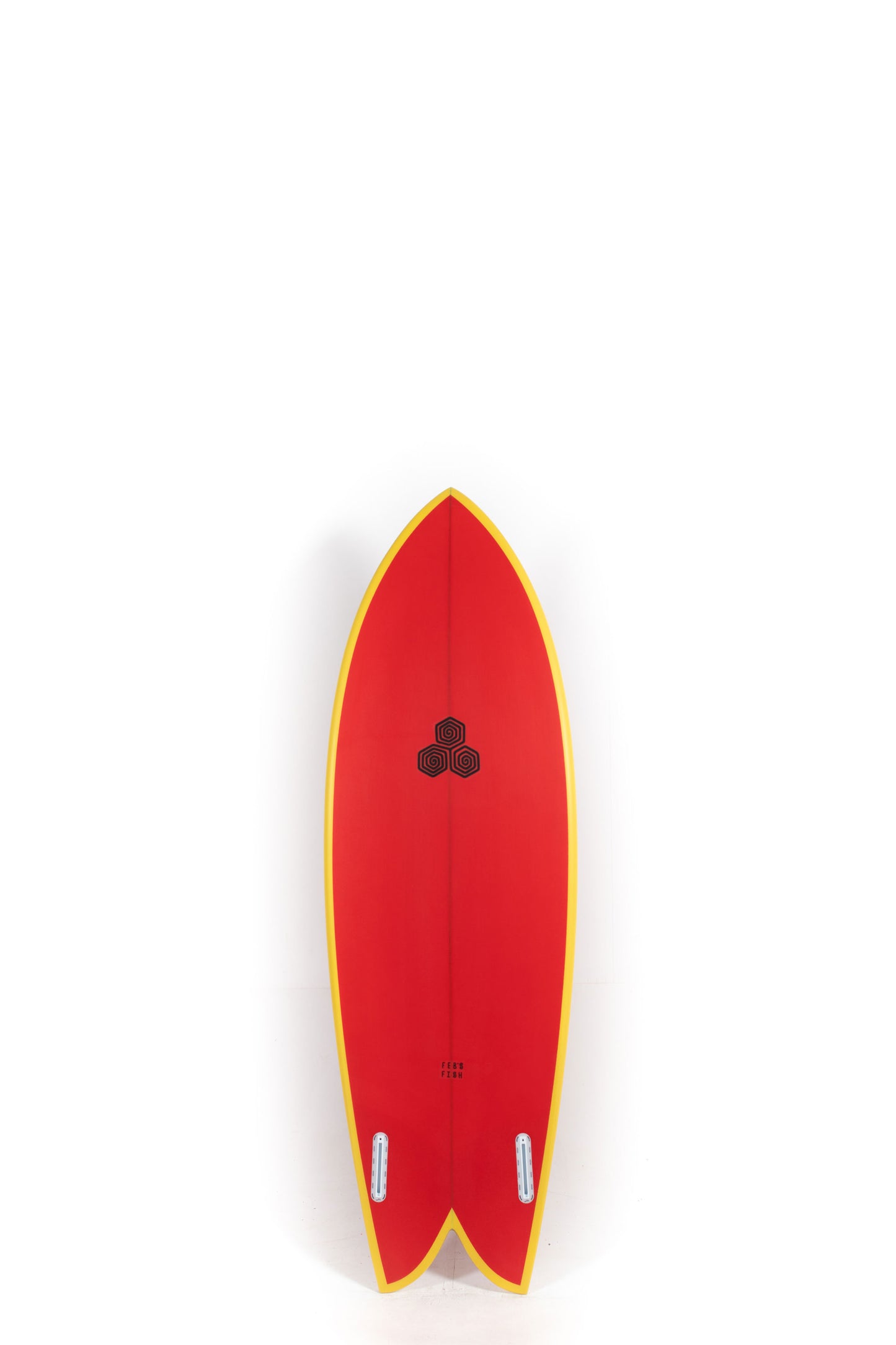 Red Channel Islands Surfboard Feb's Fish size 5'7" on a white background by Pukas Surf Shop - 2