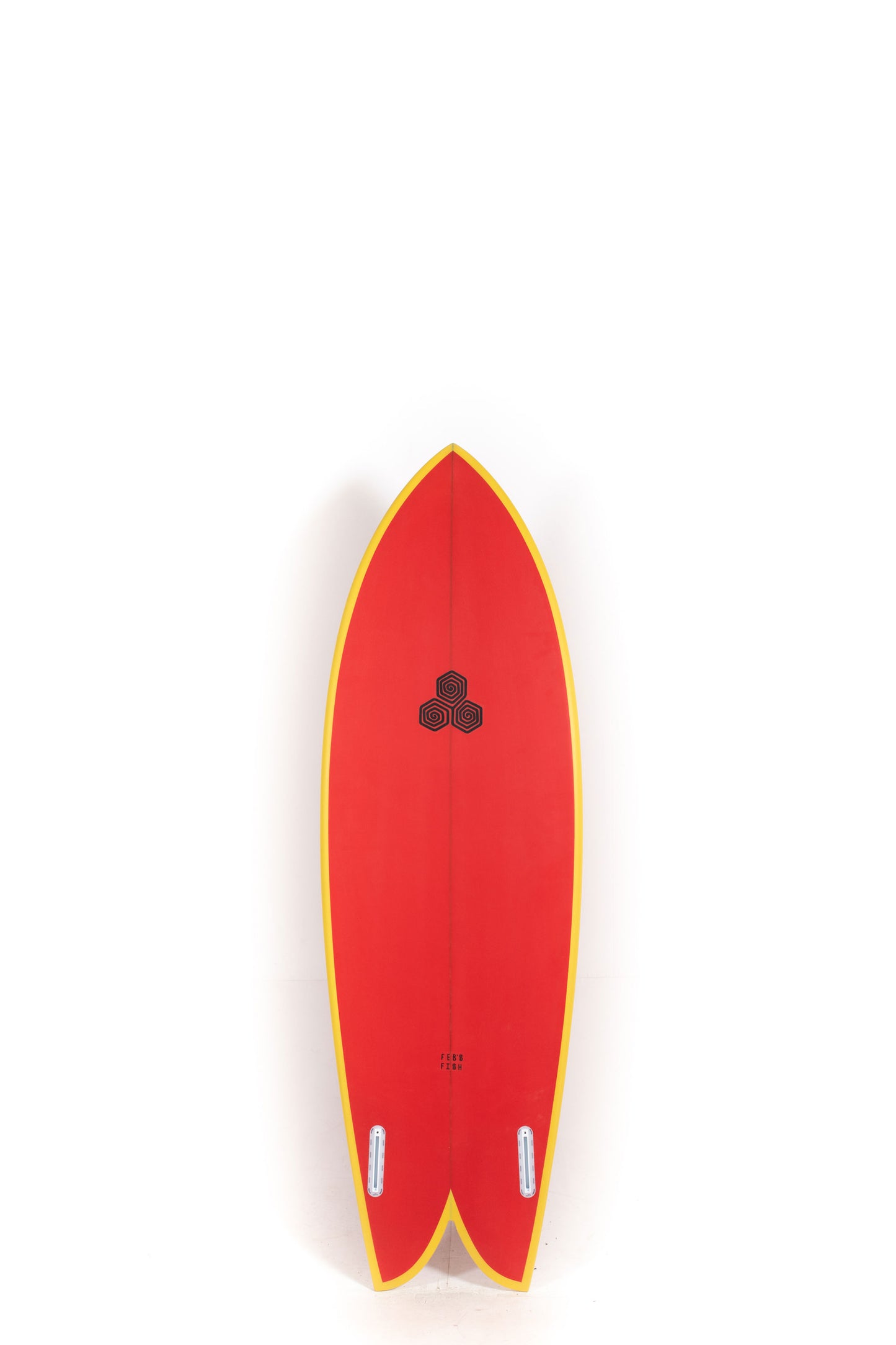 Red Channel Islands Surfboard Feb's Fish size 5'9" on a white background by Pukas Surf Shop - 2