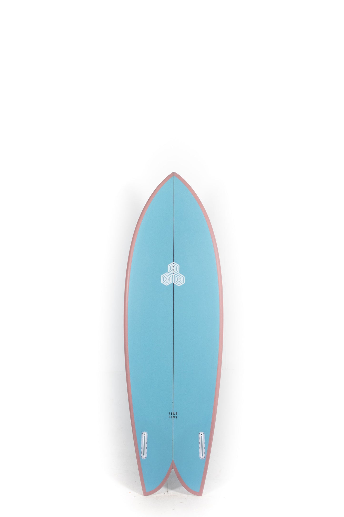 Blue and pruple Channel Islands Surfboard Feb's Fish size 5'9" at Pukas Surf Shop - 2