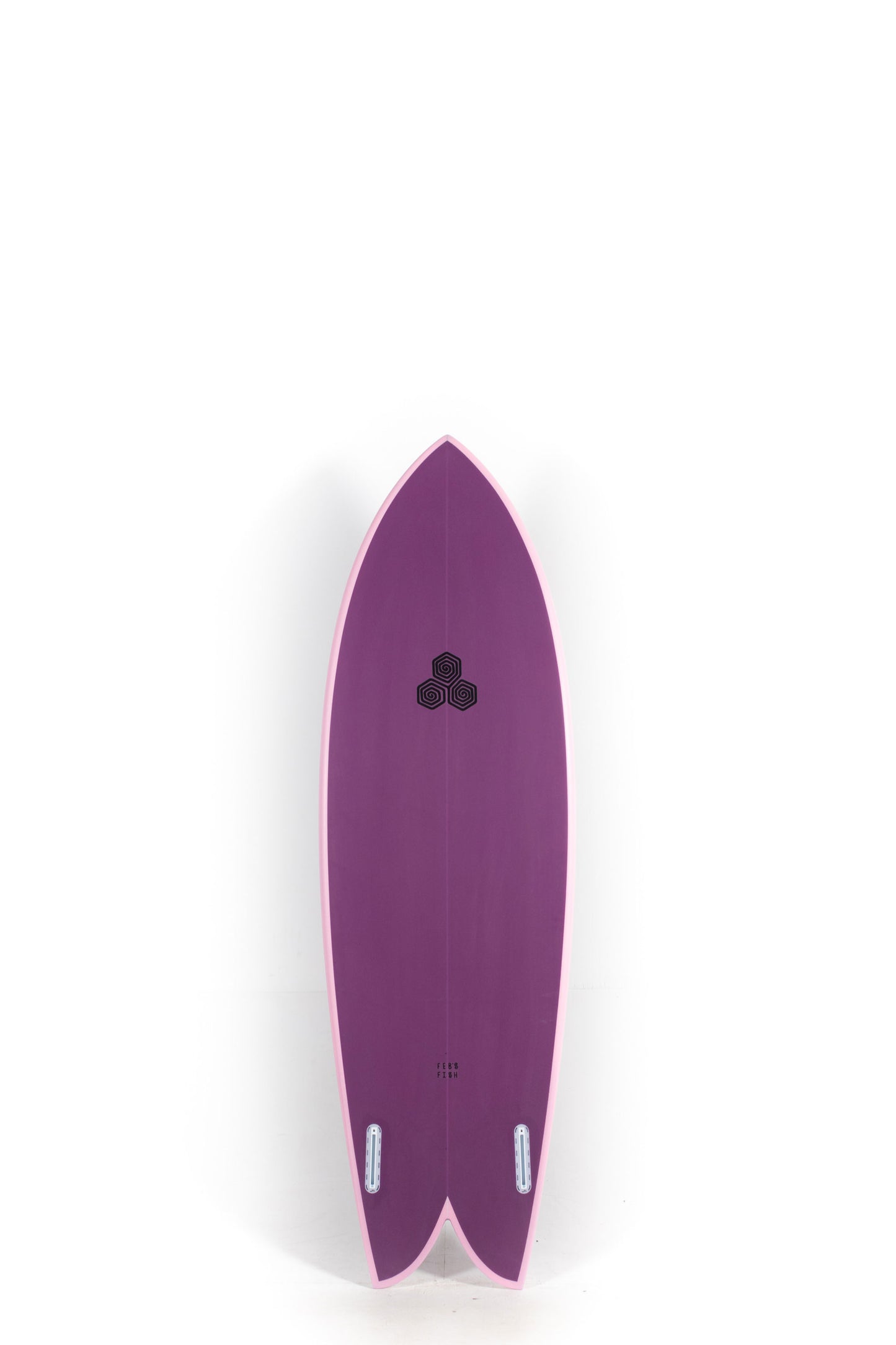Purple and pink Channel Islands Feb's Fish Surfboard size 6'1" at Pukas Surf Shop-2