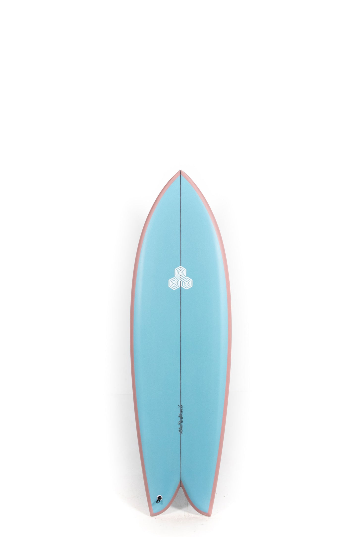 Blue and purple Channel Islands Surfboard Feb's Fish size 6'1" at Pukas Surf Shop