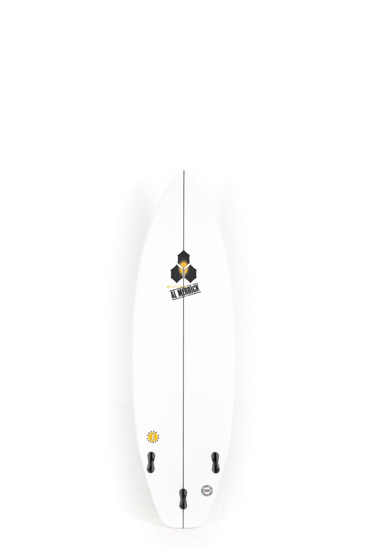 White Channel Islands Surfboard Happy Everyday size 6'2" on a white background by Pukas Surf shop - 2