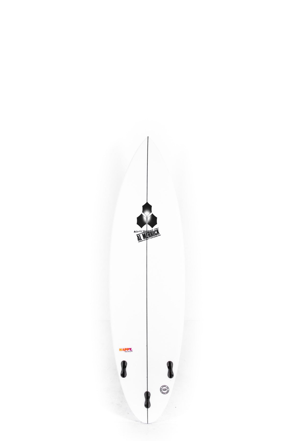 White Channel Islands Surfboards Happy Traveller size 6'2" on a white background by Pukas Surf Shop - 2