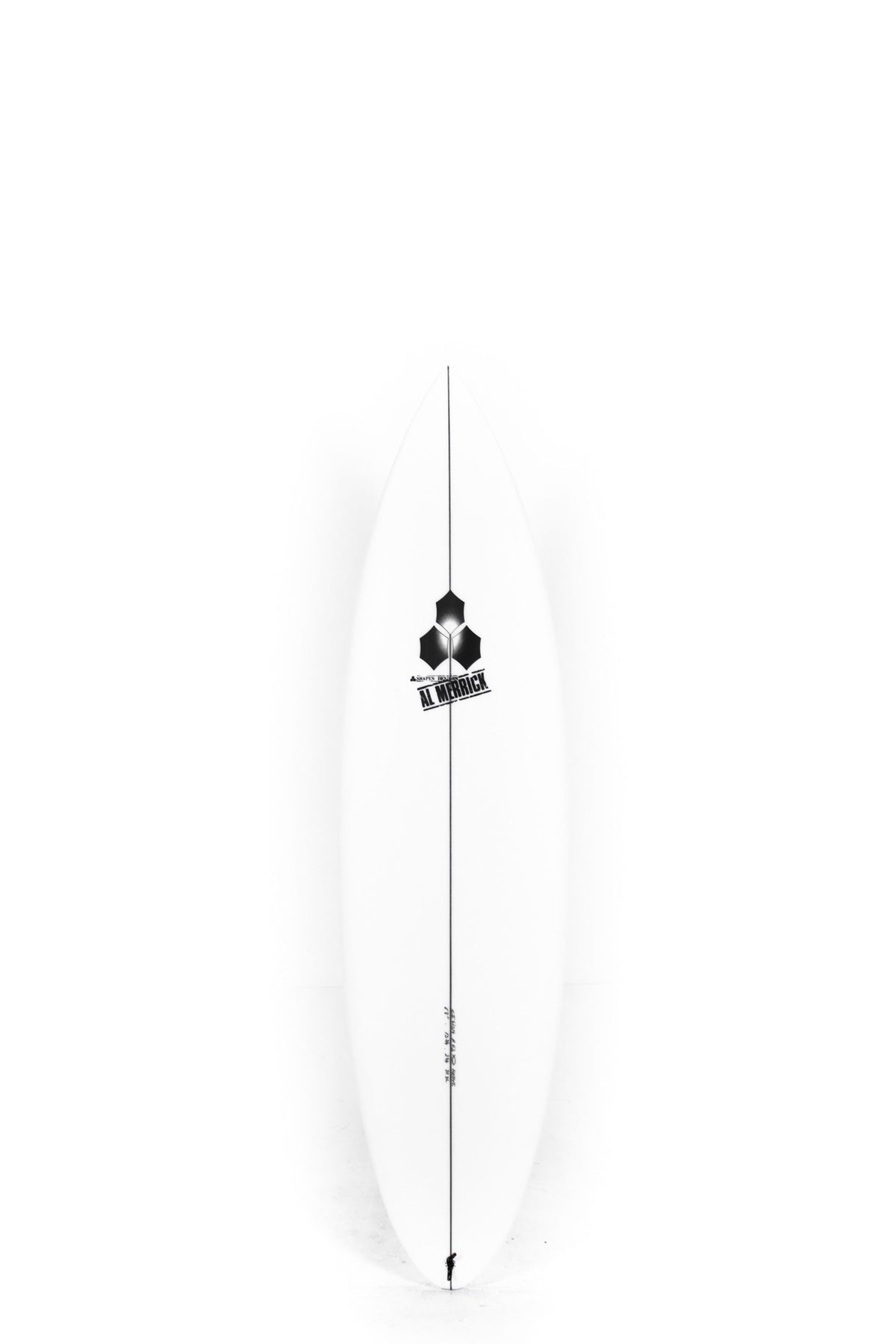 Clear Channel Islands Surfboard Happy Traveler size 6'6" on a white background by Pukas Surf shop