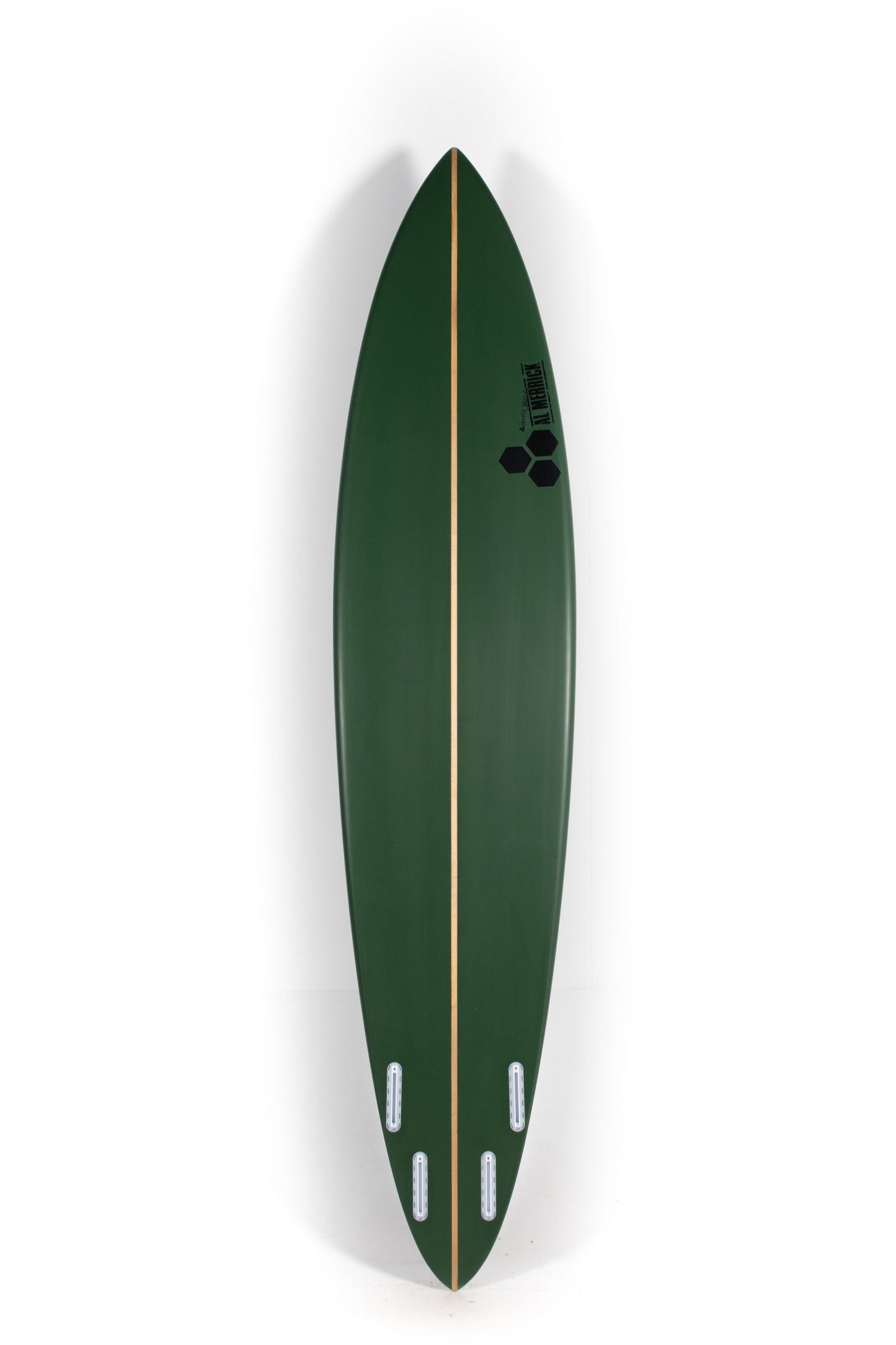 Dark Green Channel Islands Surfboards Mavs Gun size 8'6" at Pukas Surf Shop - 2