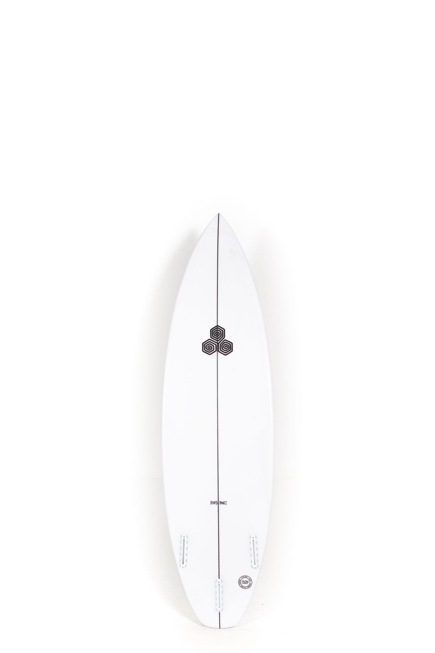 2nd hand White Channel Islands Mikeys Shorty on a white background - 2