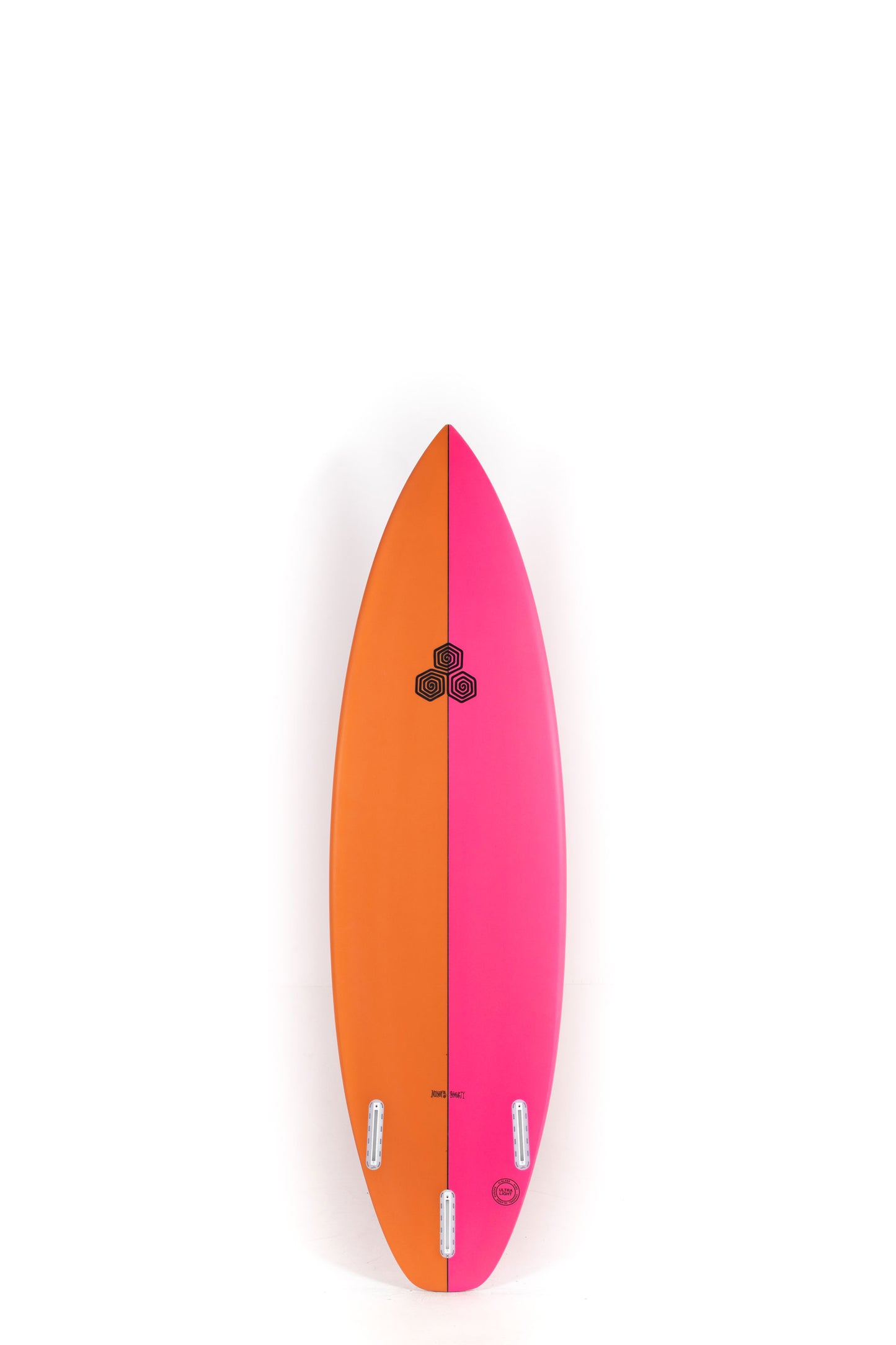Pink and orange Mikey February's shorty size 6'1" at Pukas Surf Shop - 2